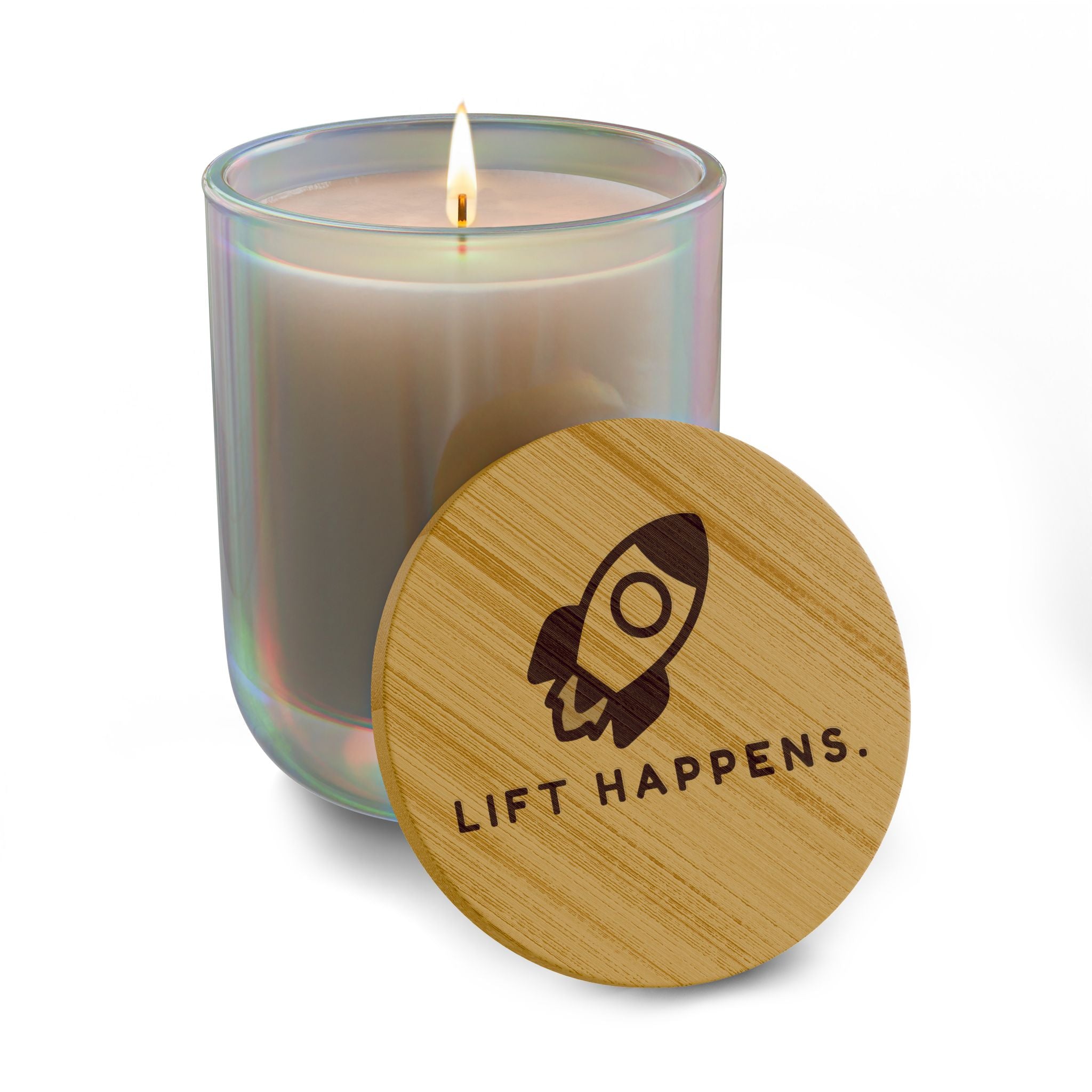 Lift Happens | Engraved 14oz Scented Soy Candle
