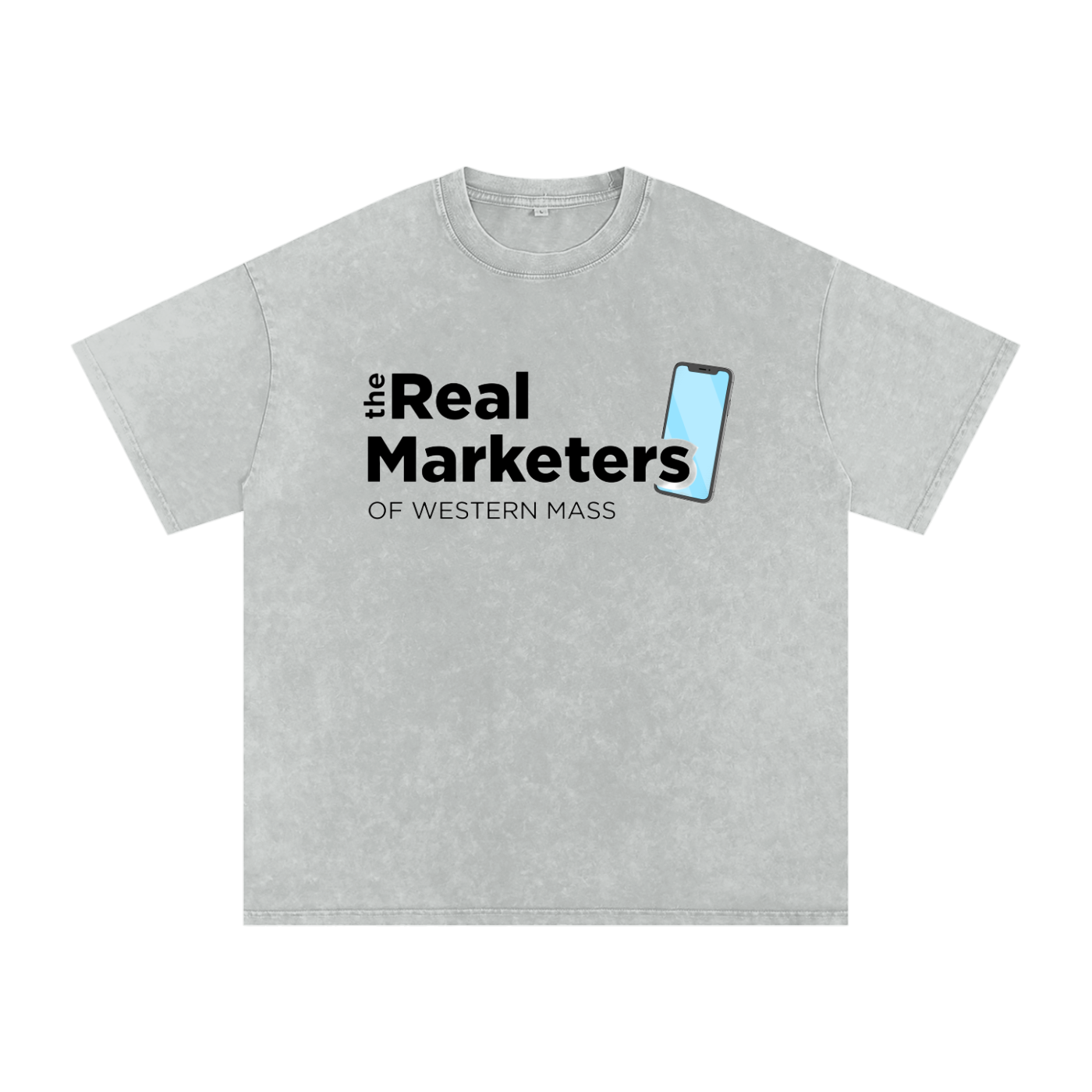 The Real Marketers of Western Mass | Snow Washed Oversized Cotton T-Shirt