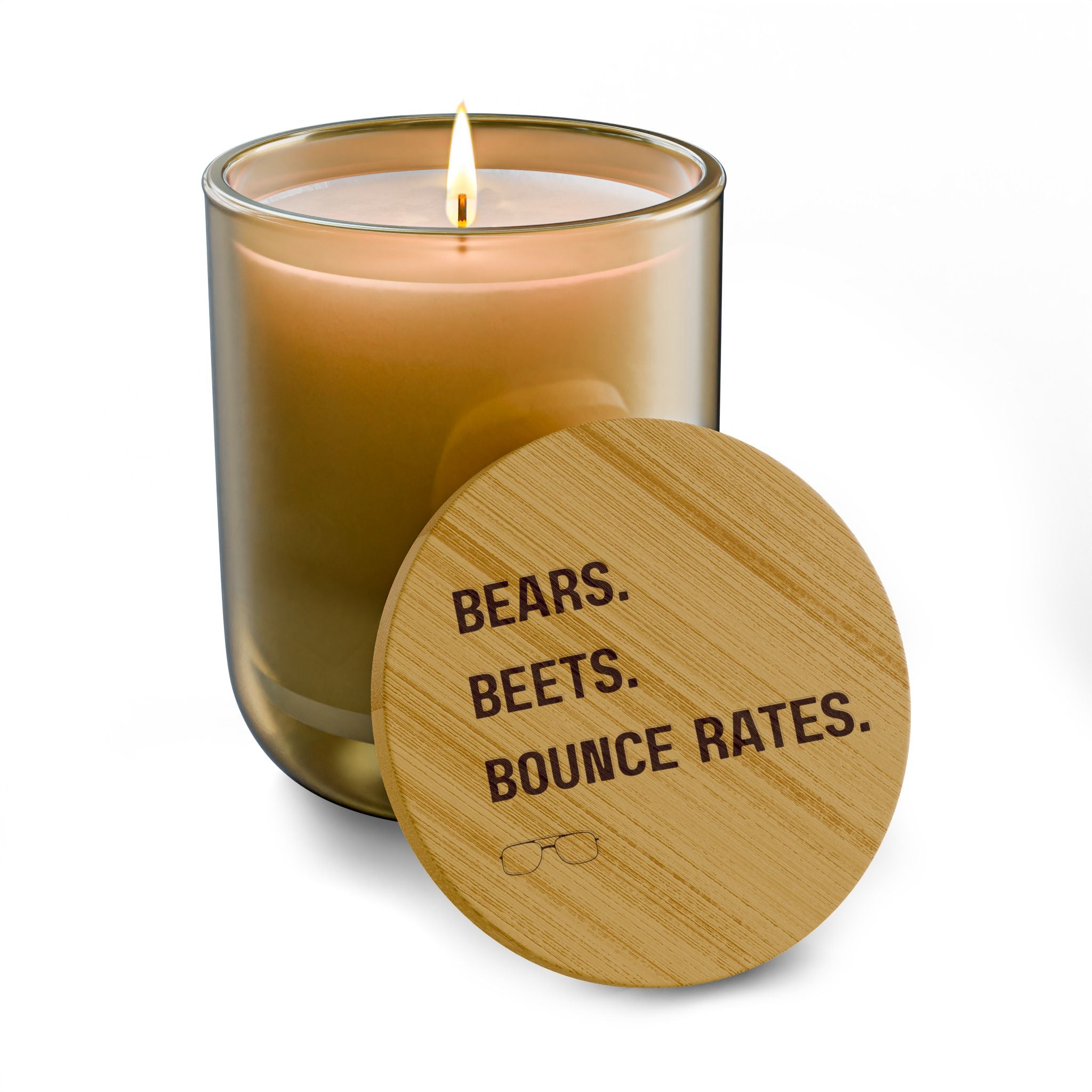 Bears. Beets. Bounce Rates. | Engraved 14oz Scented Soy Candle