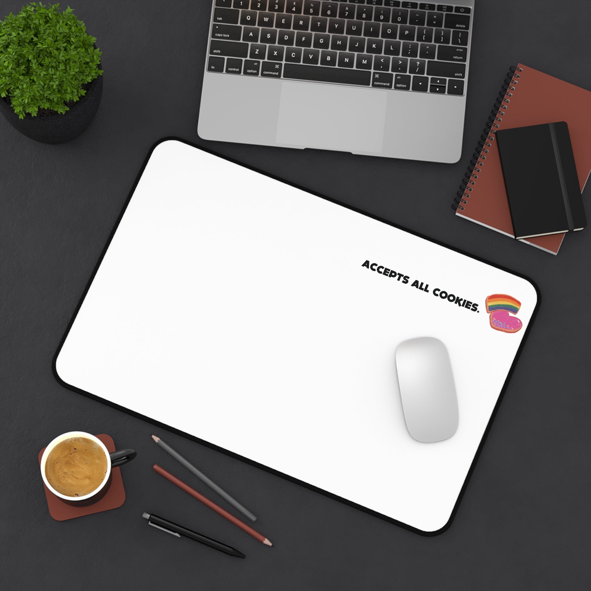Accepts All Cookies | Desk Mat