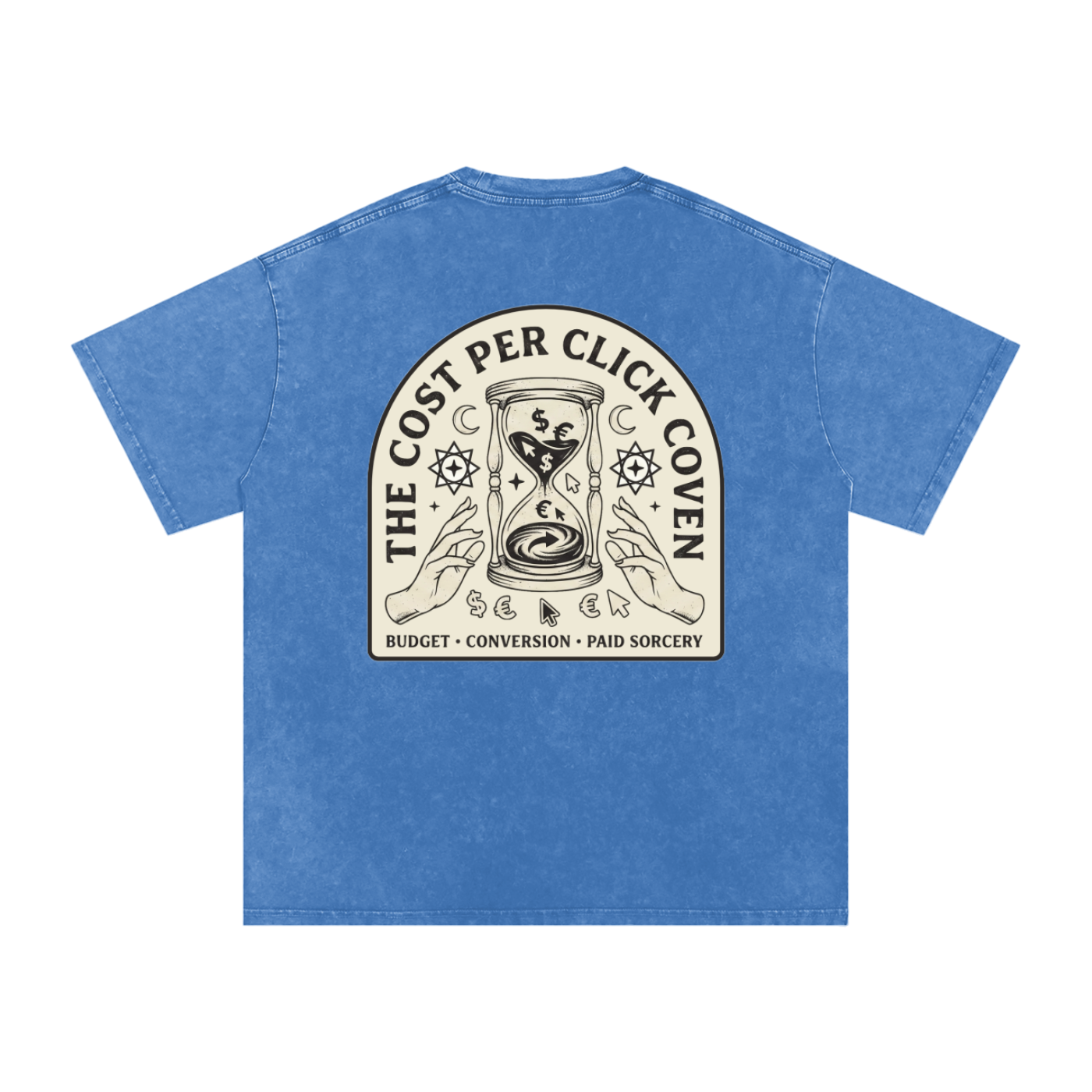 The Cost Per Click Coven | Snow Washed Oversized Cotton T-Shirt