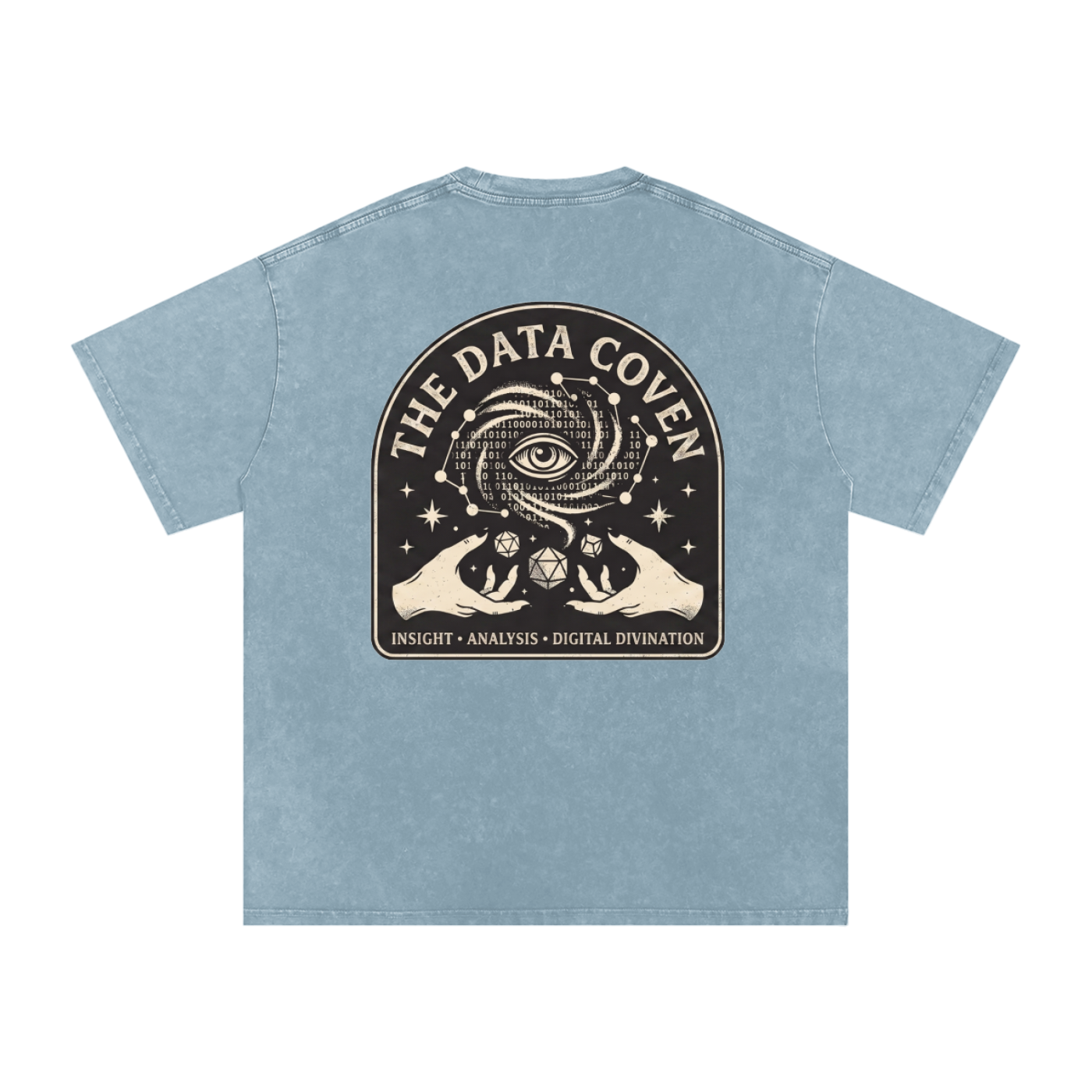 The Data Coven | Snow Washed Oversized Cotton T-Shirt