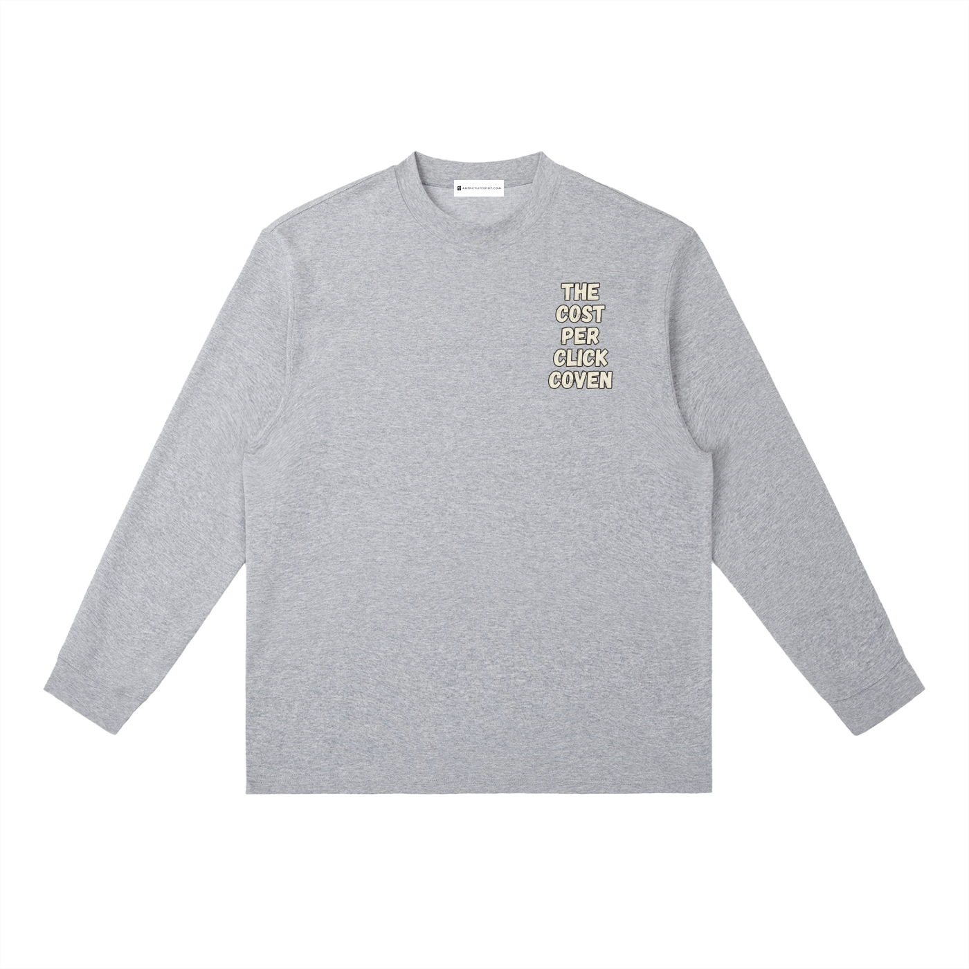 The Cost Per Click Coven | Essential Crewneck Long-Sleeve T-Shirt
