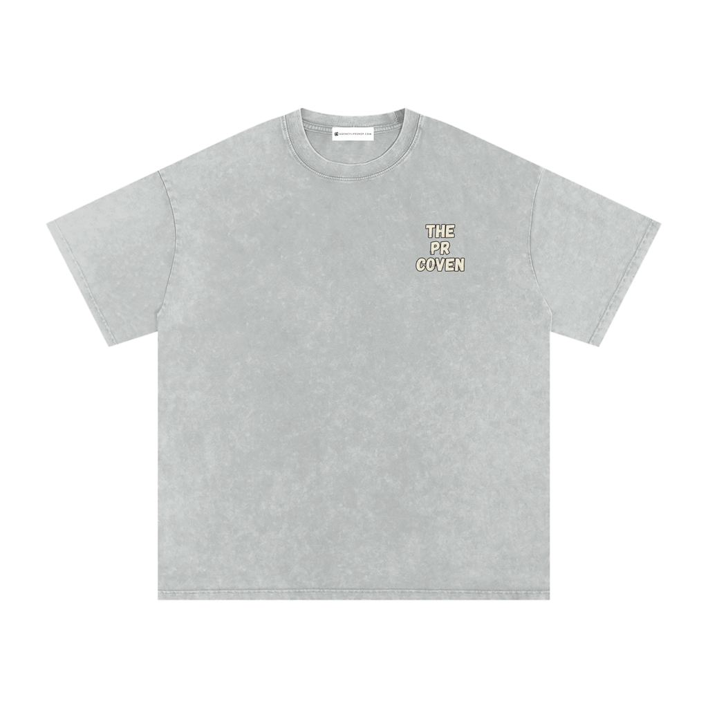 The PR Coven | Snow Washed Oversized Cotton T-Shirt