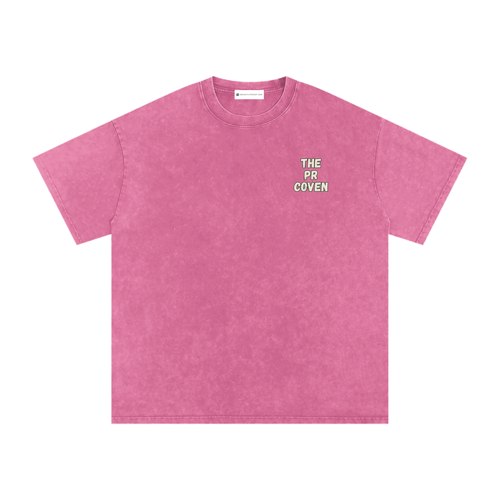 The PR Coven | Snow Washed Oversized Cotton T-Shirt