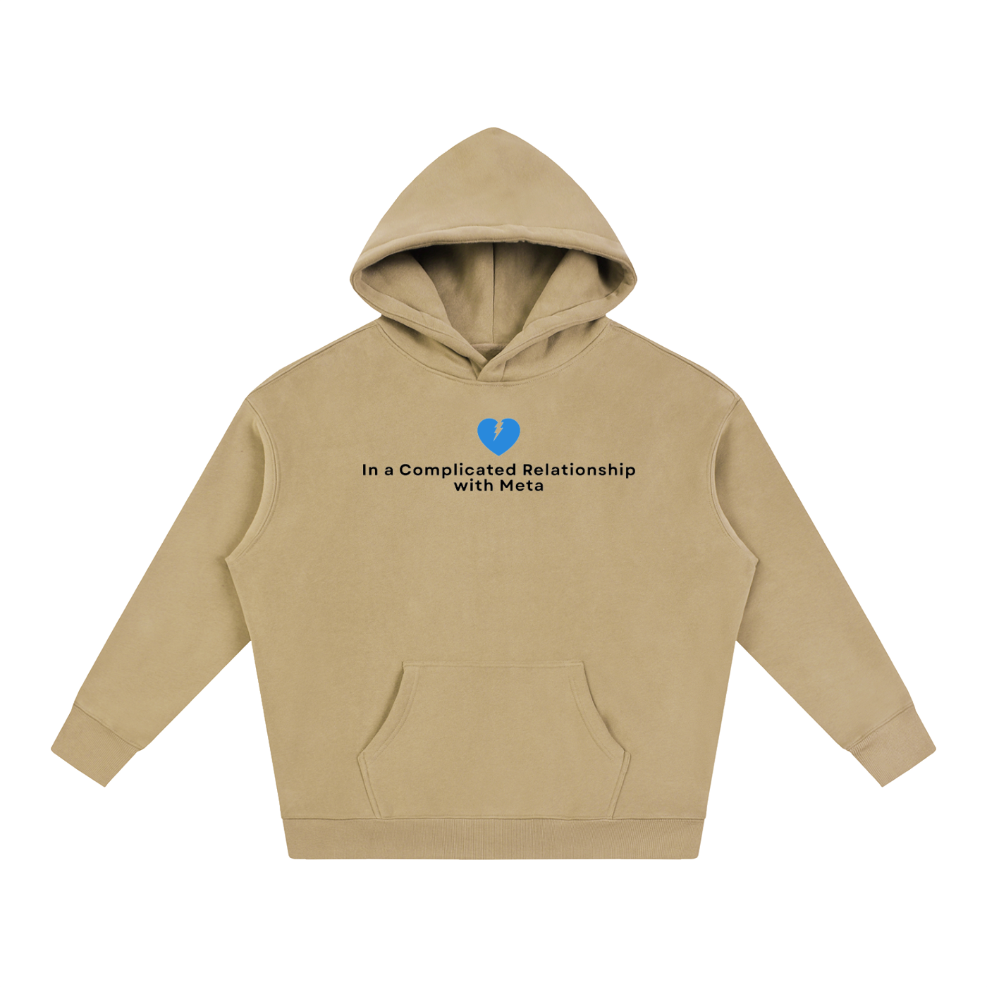 Complicated Relationship | Oversize Fleeced Hoodie