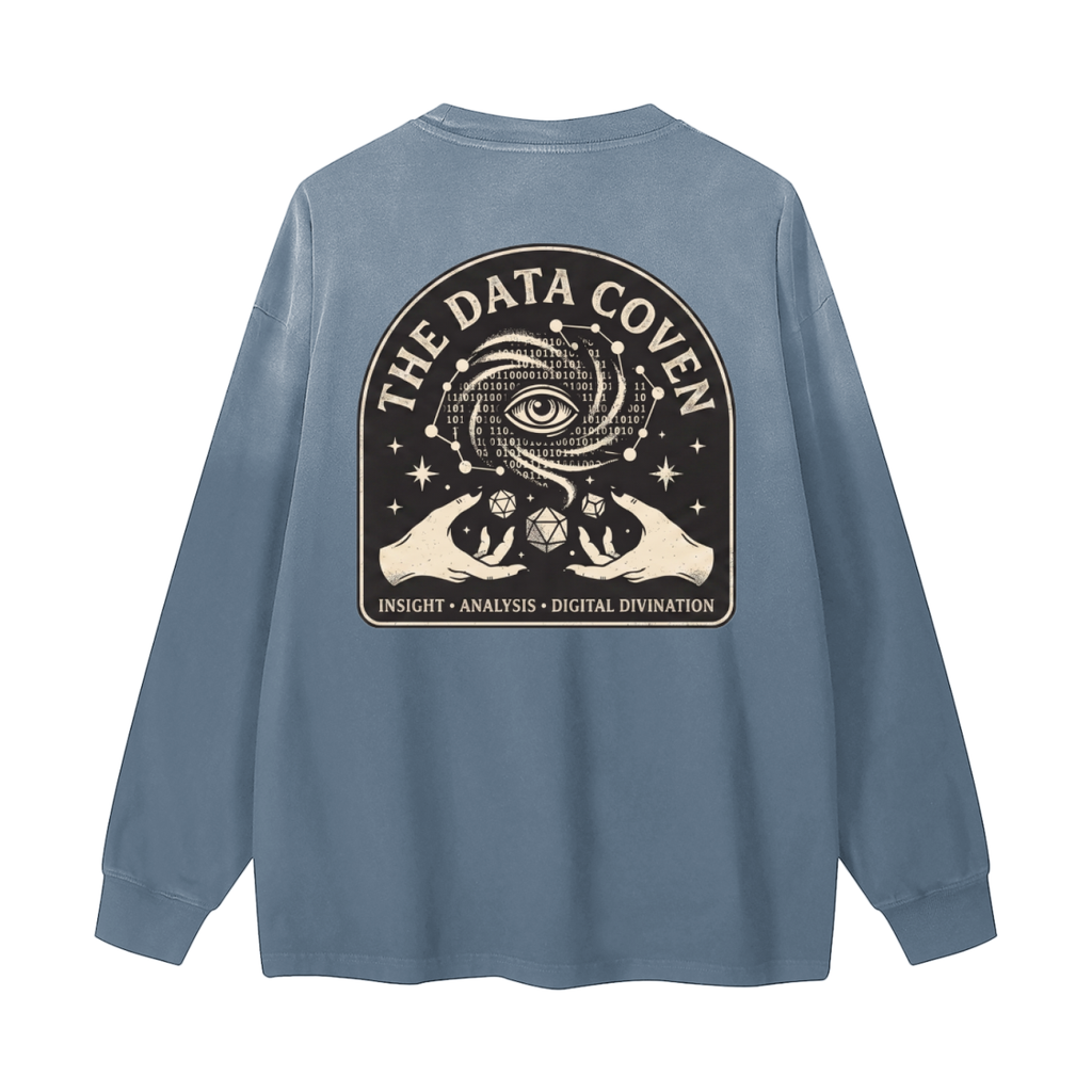 The Data Coven | Gradient Washed Long Sleeve T-Shirt