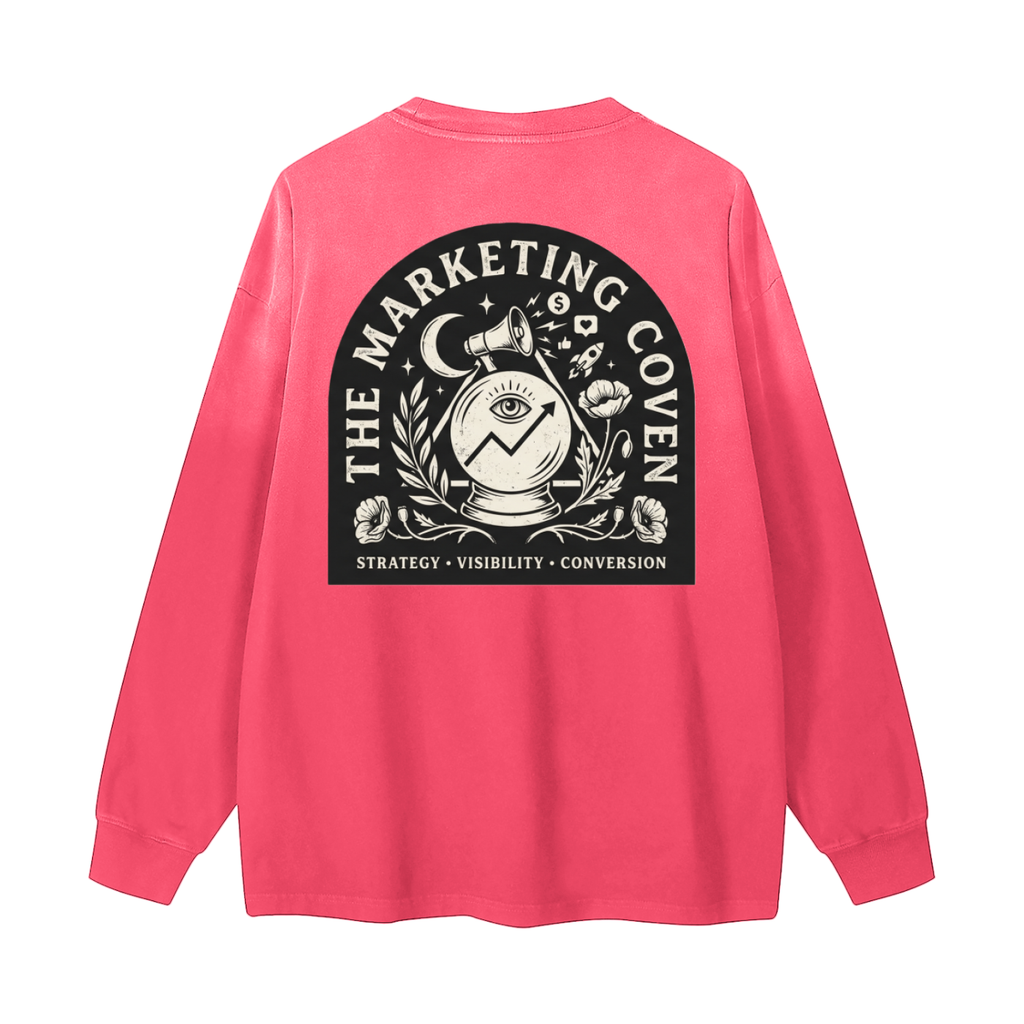 The Marketing Coven | Gradient Washed Long Sleeve T-Shirt