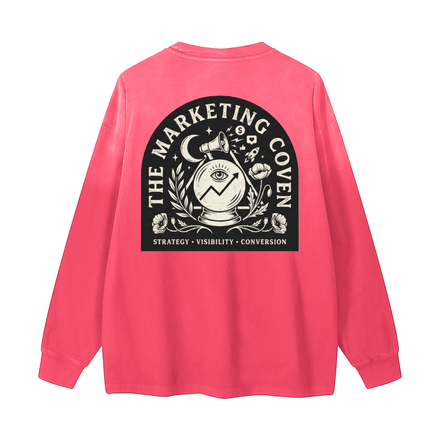 The Marketing Coven | Gradient Washed Long Sleeve T-Shirt