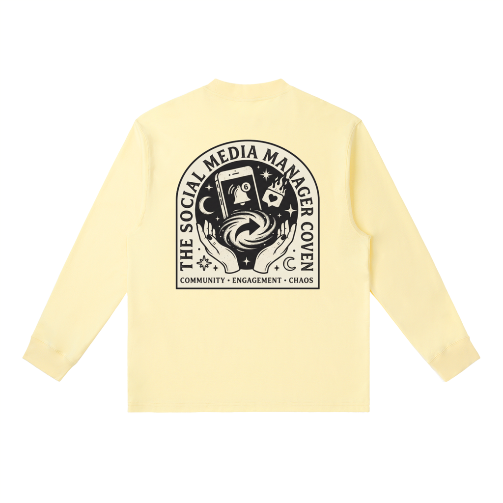 The Social Media Manager Coven | Essential Crewneck Long-Sleeve T-Shirt