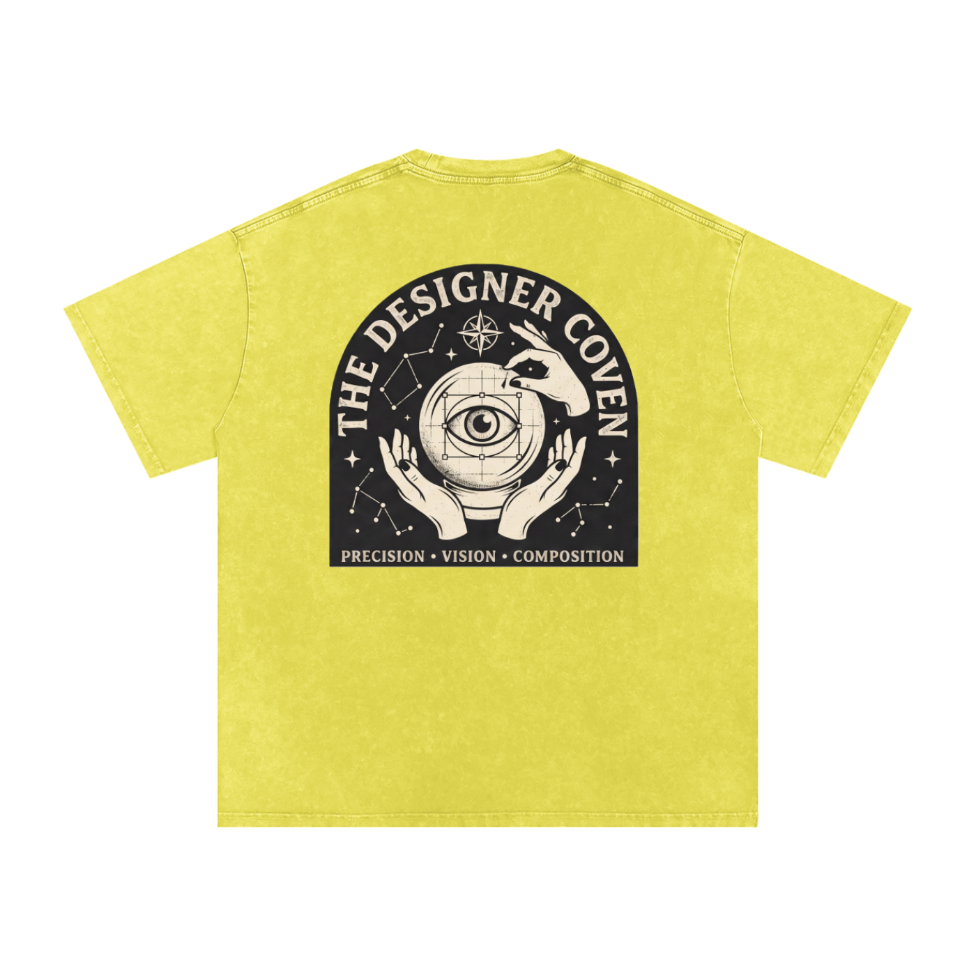 The Designer Coven | Snow Washed Oversized Cotton T-Shirt