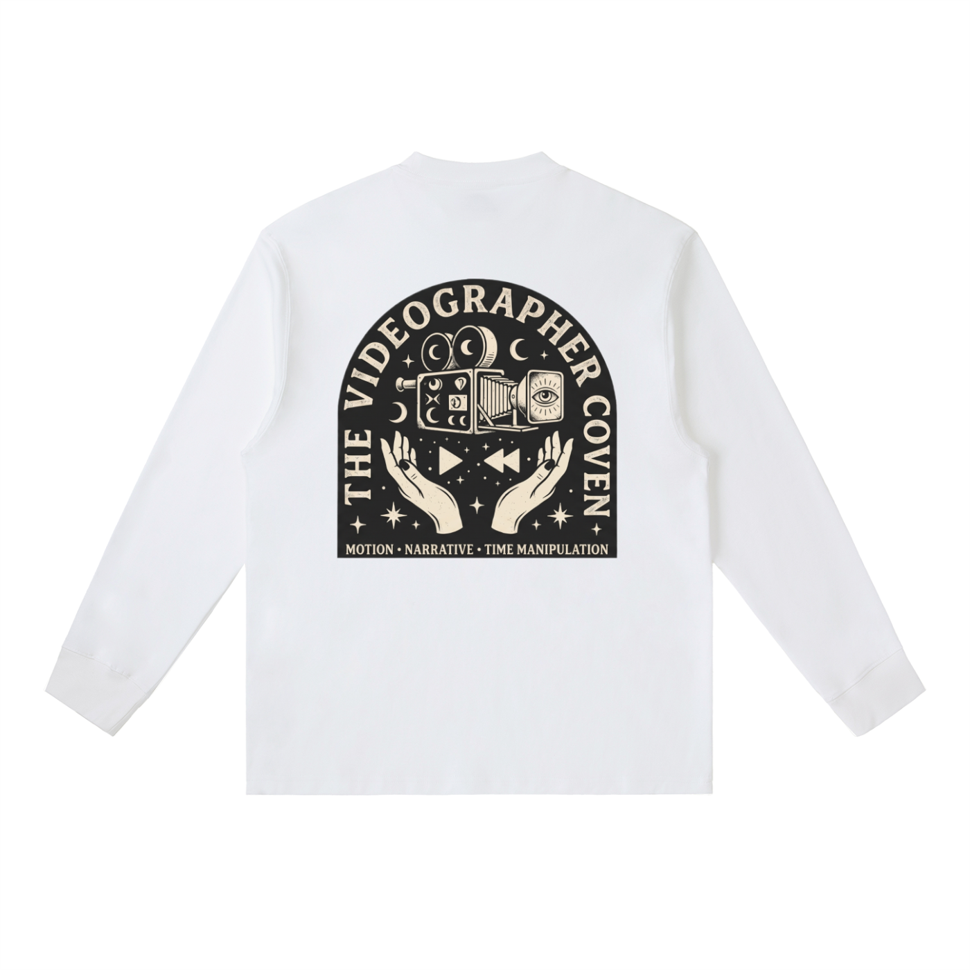 The Videographer Coven | Essential Crewneck Long-Sleeve T-Shirt