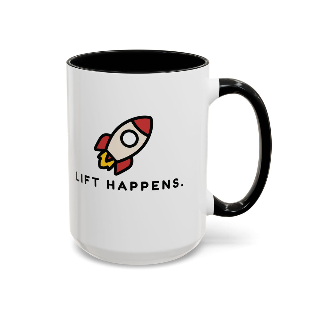 Lift Happens | Accent Coffee Mug (11, 15oz)