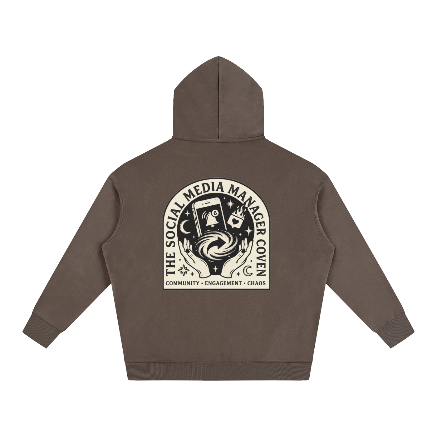 The Social Media Coven | Oversized Fleeced Hoodie