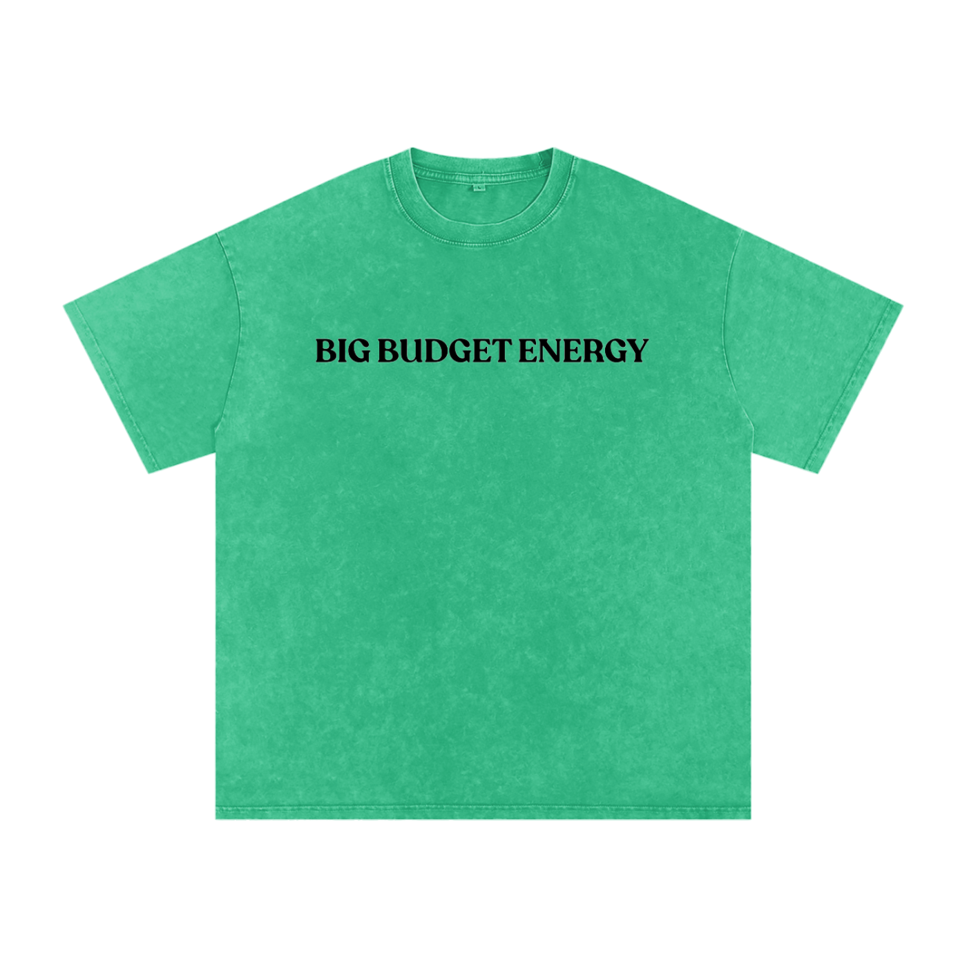 Big Budget Energy | Snow Washed Oversized Cotton T-Shirt