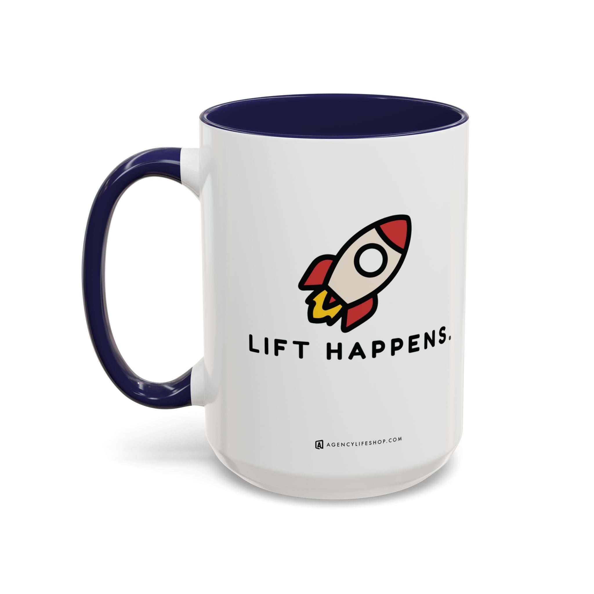 Lift Happens | Accent Coffee Mug (11, 15oz)