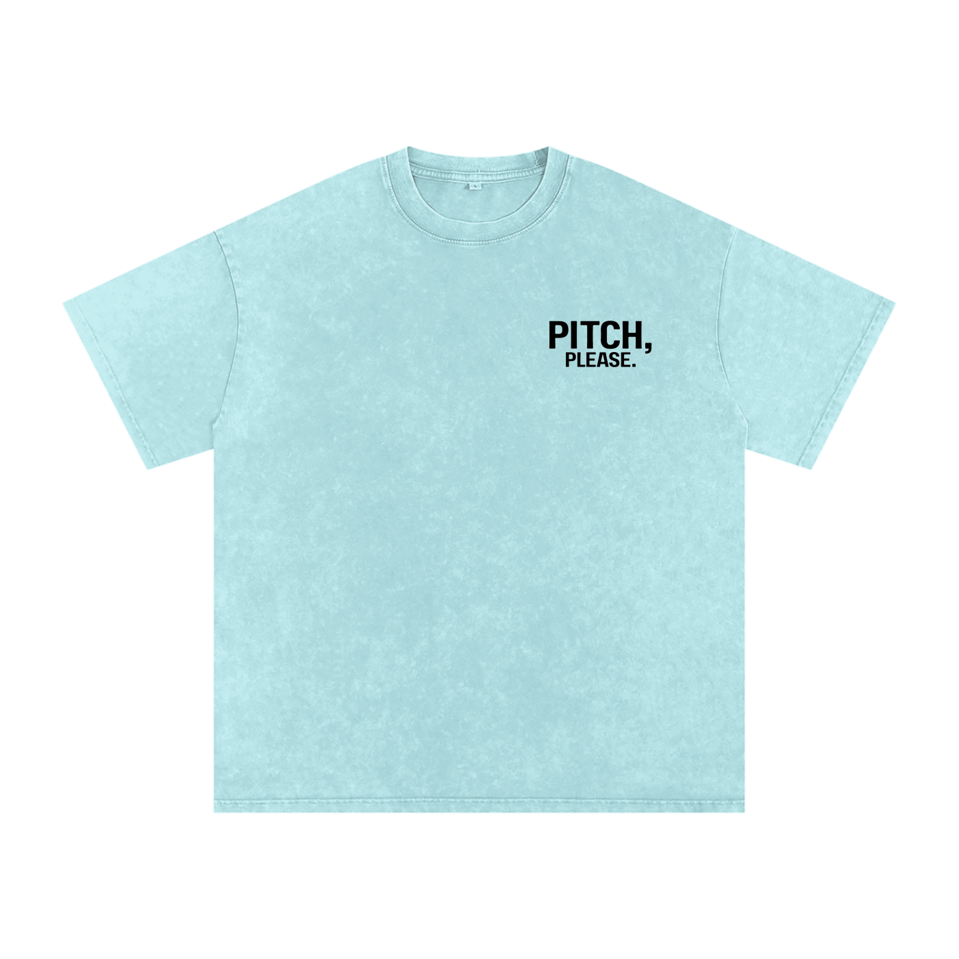 Pitch, Please | Snow Washed Oversized Cotton T-Shirt