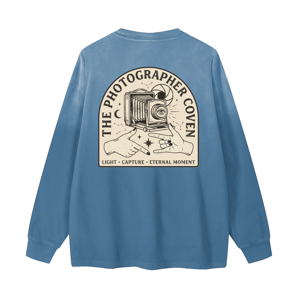 The Photographer Coven | Gradient Washed Long Sleeve T-Shirt