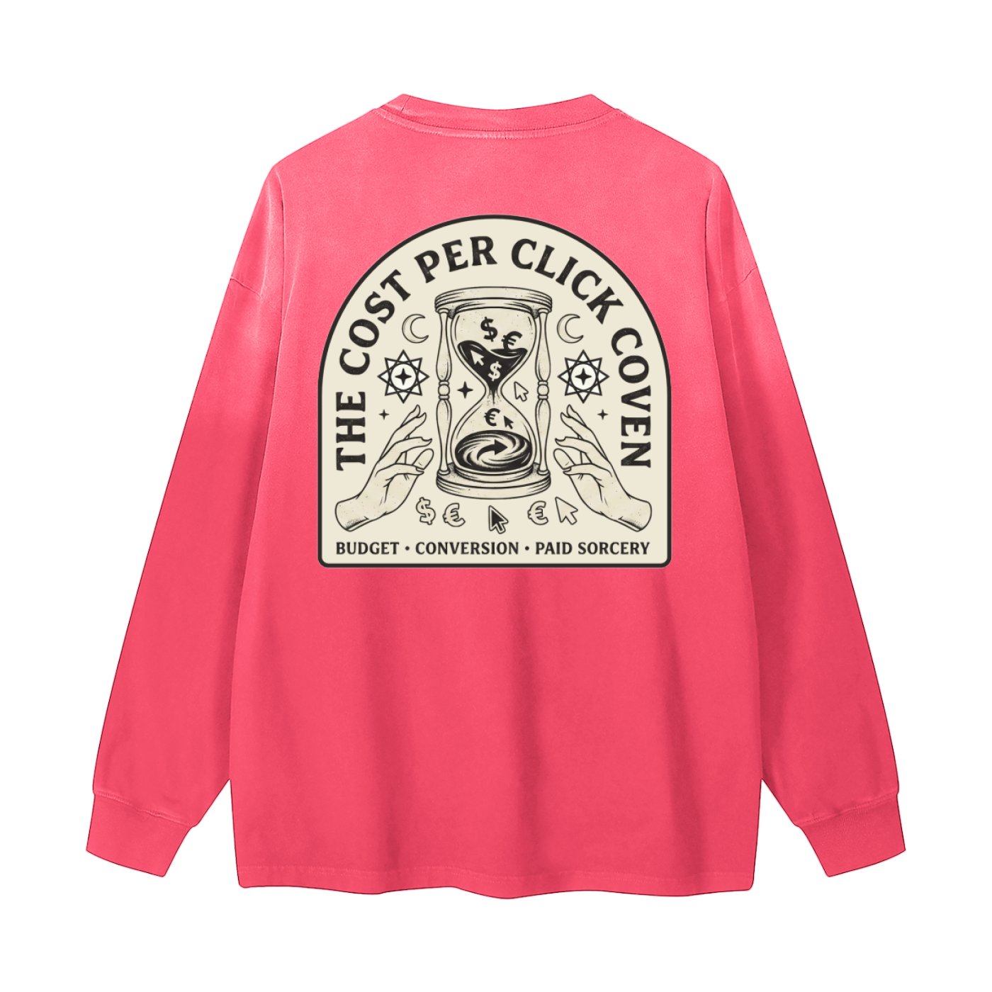 The Cost Per Click Coven | Gradient Washed Long Sleeve T-Shirt