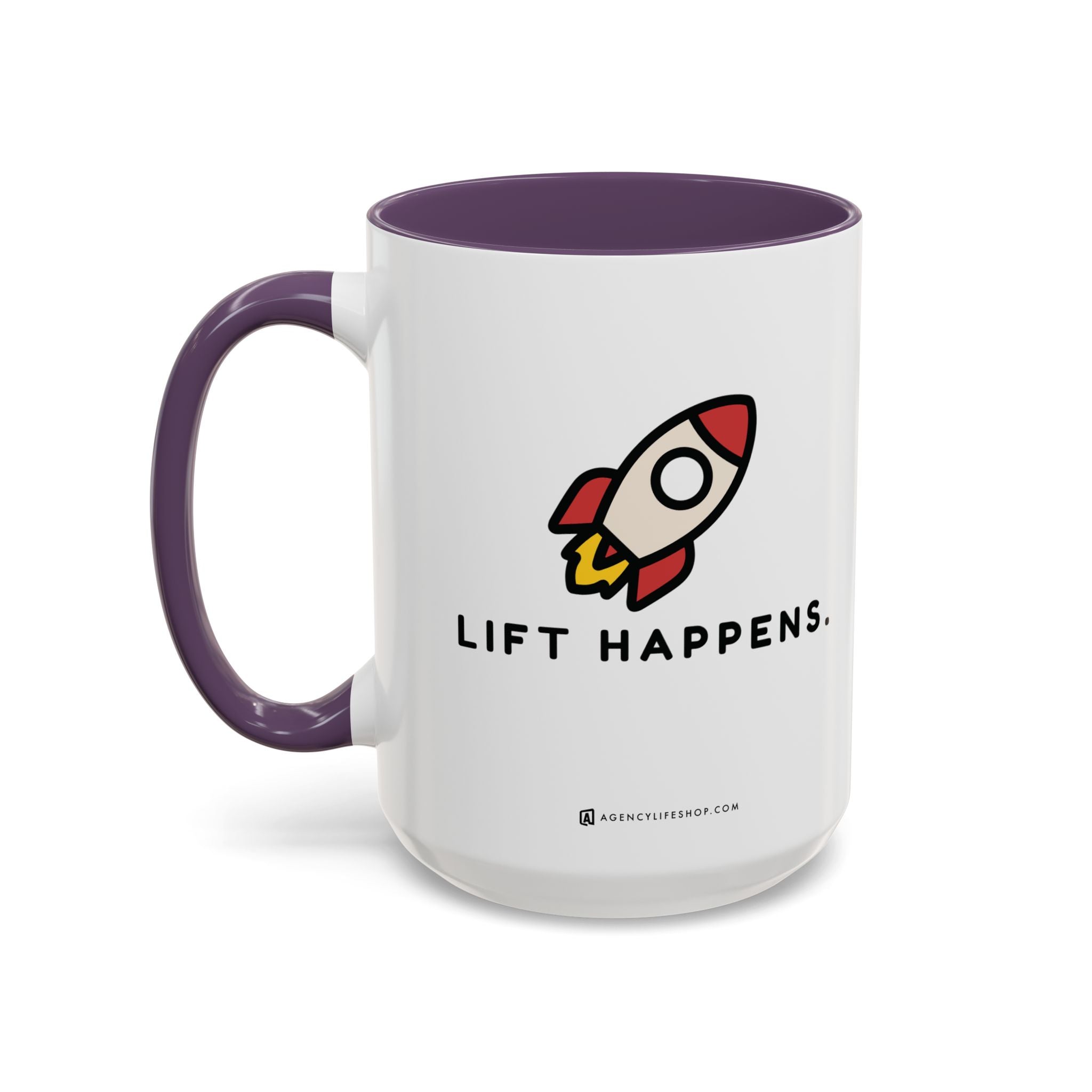 Lift Happens | Accent Coffee Mug (11, 15oz)