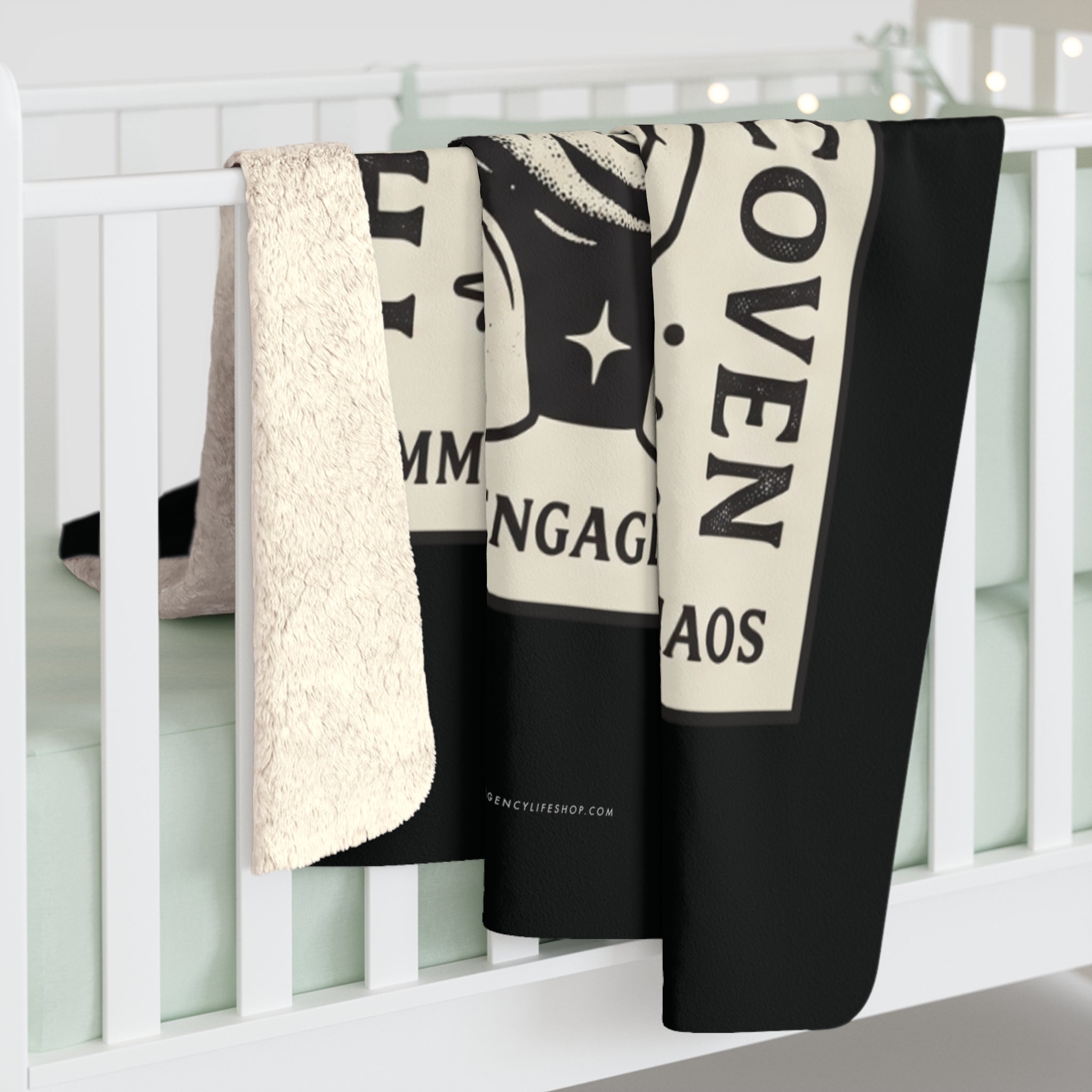 The Social Media Manager Coven | Sherpa Fleece Blanket
