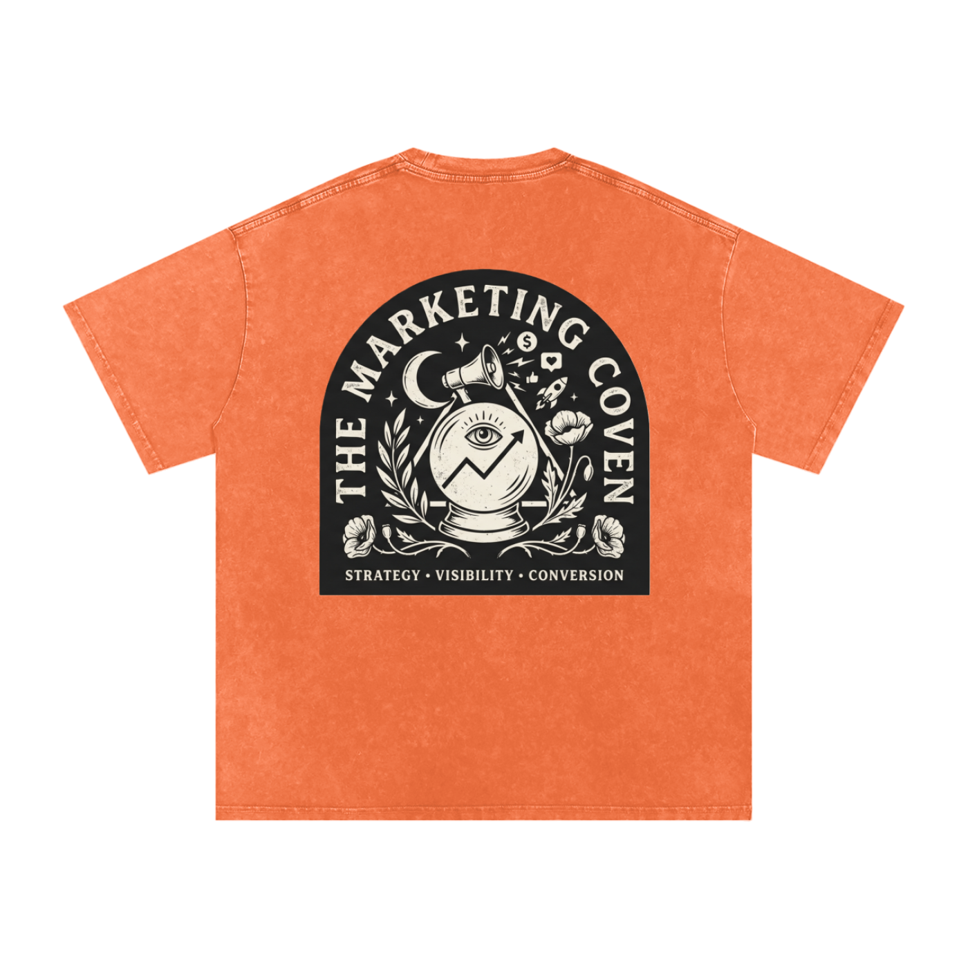 The Marketing Coven | Snow Washed Oversized Cotton T-Shirt