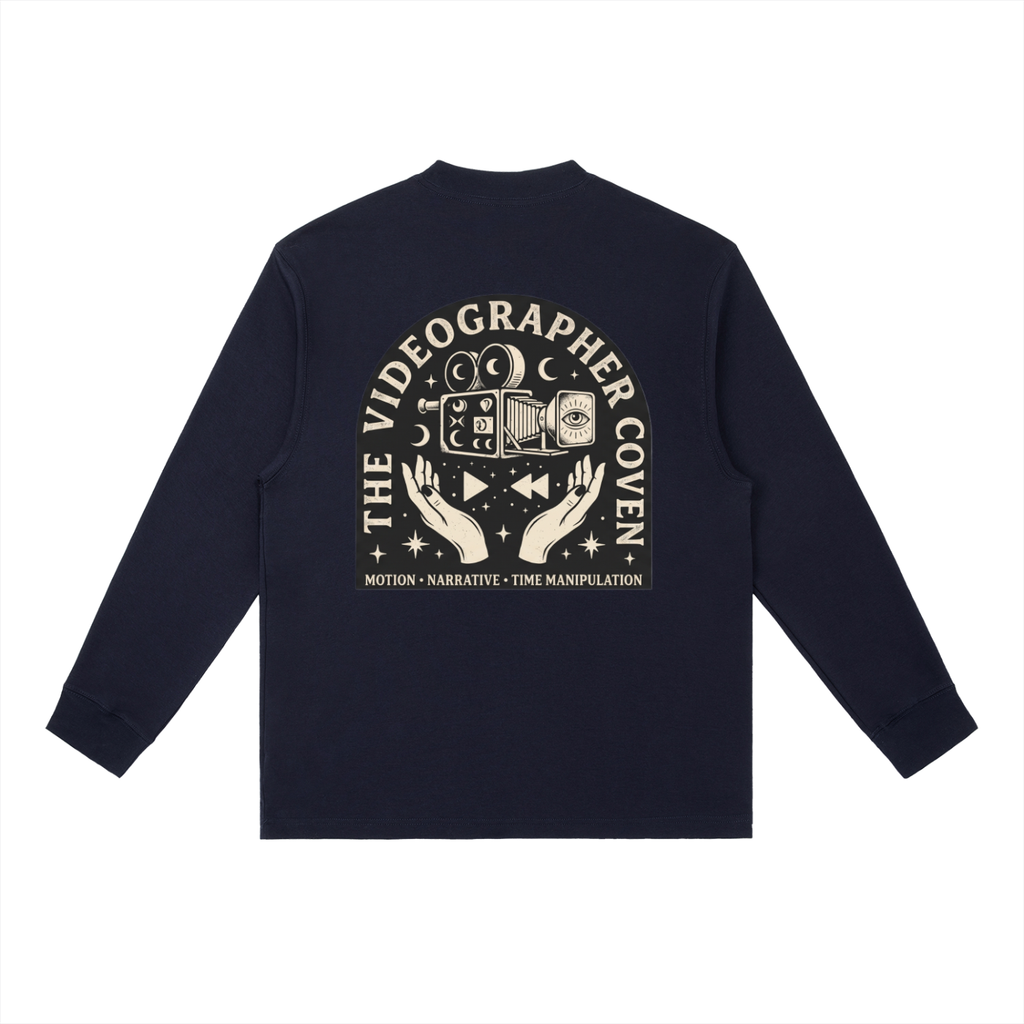 The Videographer Coven | Essential Crewneck Long-Sleeve T-Shirt