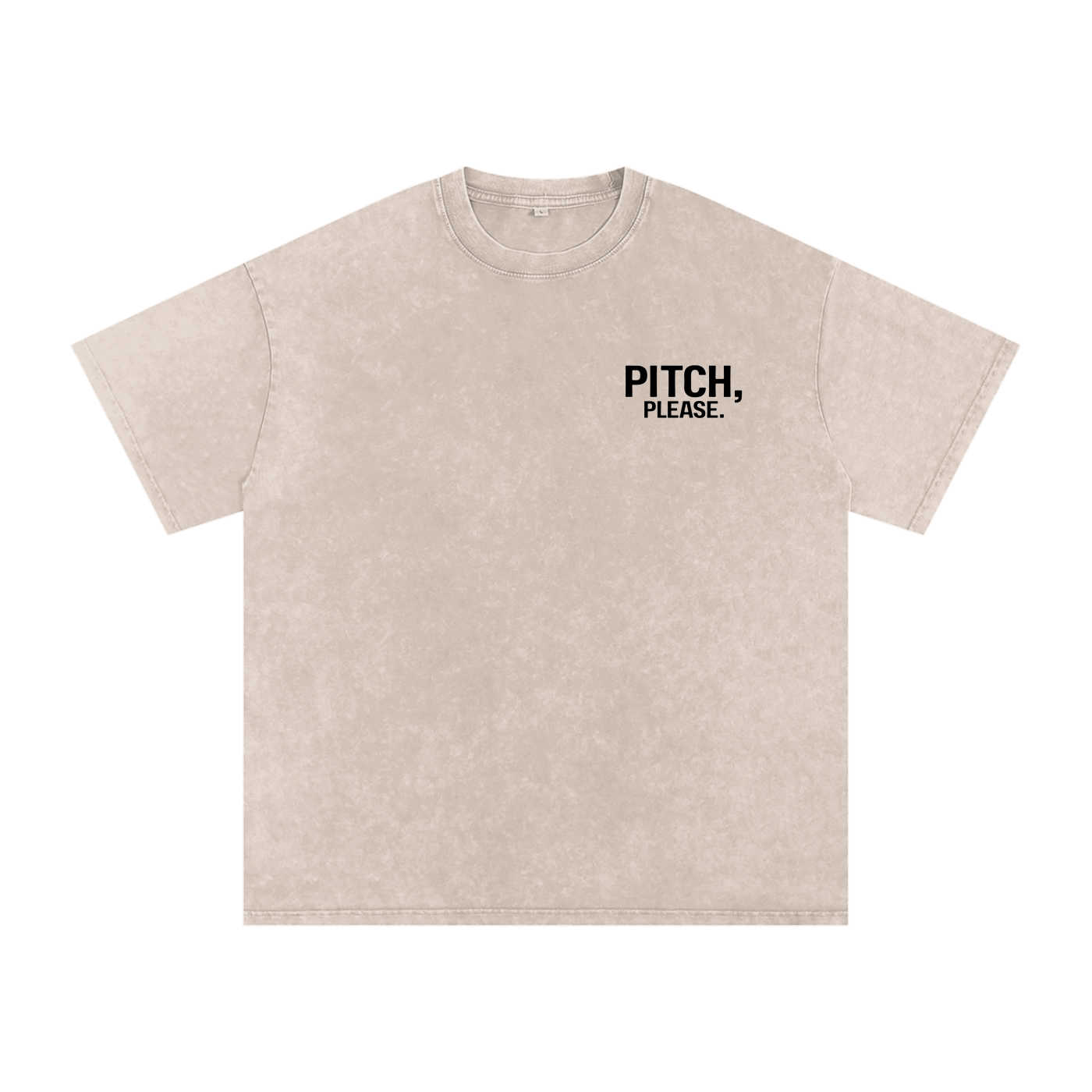 Pitch, Please | Snow Washed Oversized Cotton T-Shirt