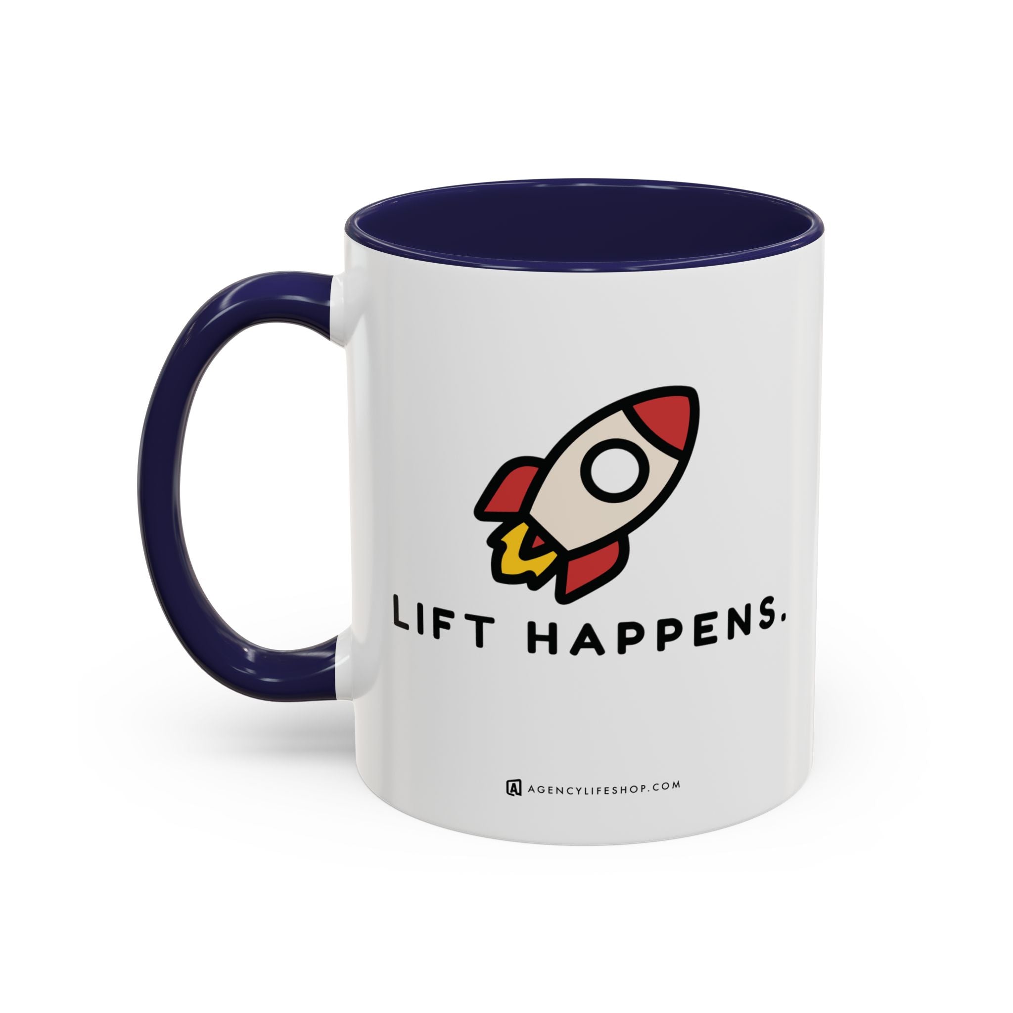Lift Happens | Accent Coffee Mug (11, 15oz)