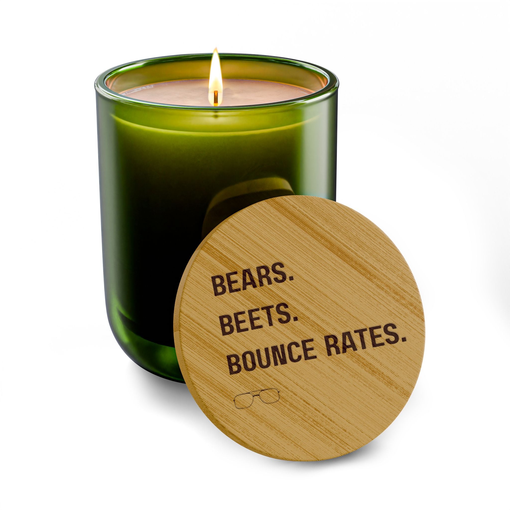 Bears. Beets. Bounce Rates. | Engraved 14oz Scented Soy Candle