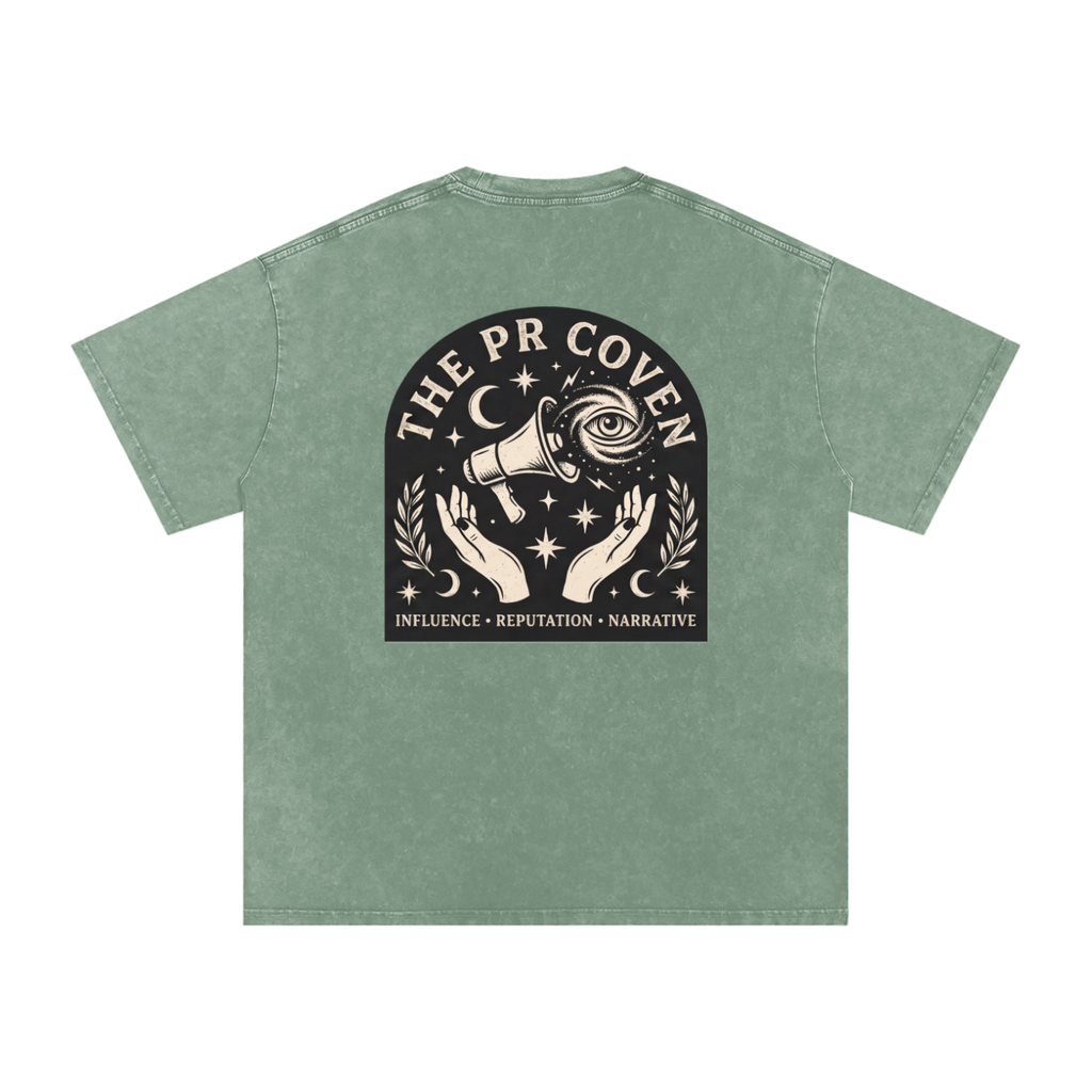The PR Coven | Snow Washed Oversized Cotton T-Shirt