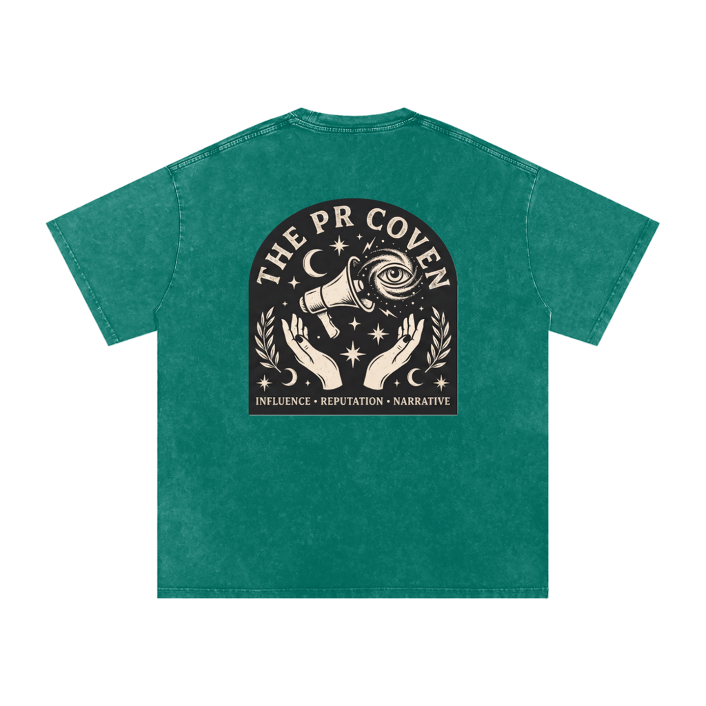 The PR Coven | Snow Washed Oversized Cotton T-Shirt