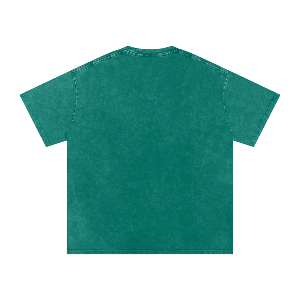 Oh, Crop | Snow Washed Oversized Cotton T-Shirt