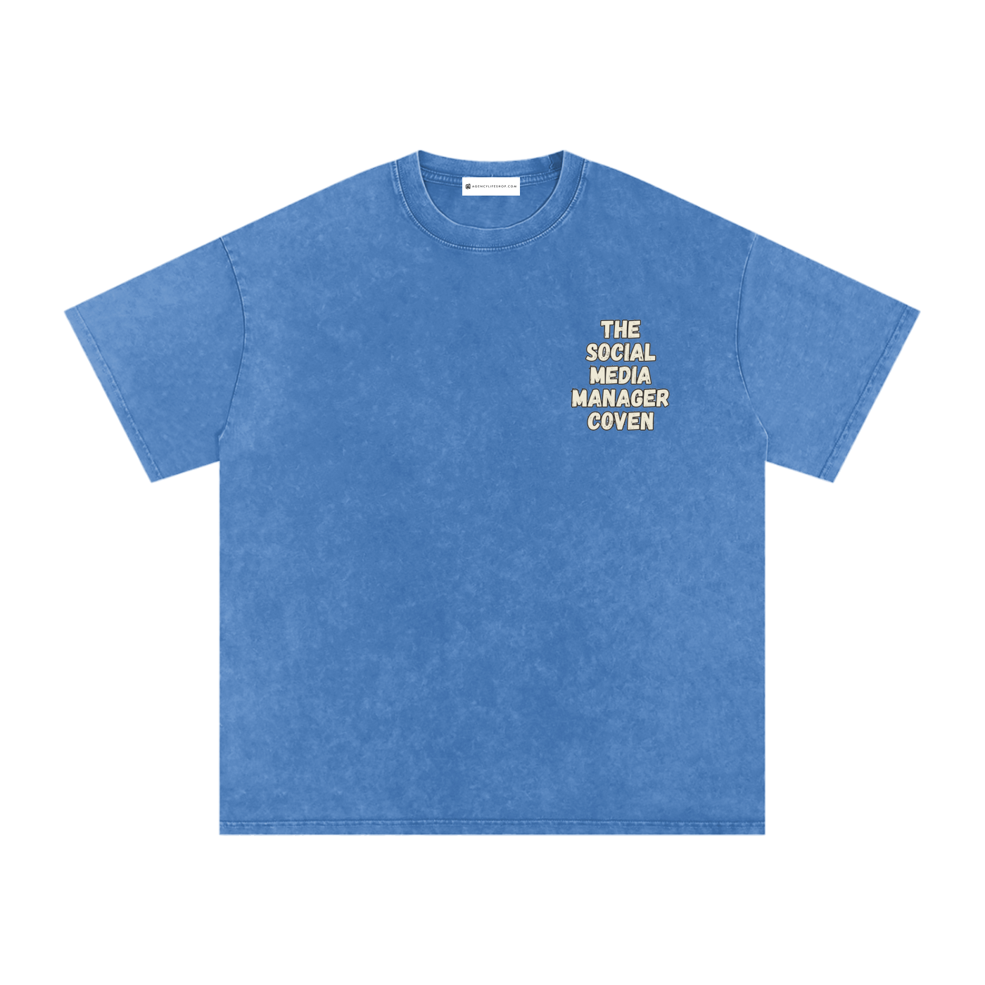 The Social Media Marketing Coven | Snow Washed Oversized Cotton T-Shirt