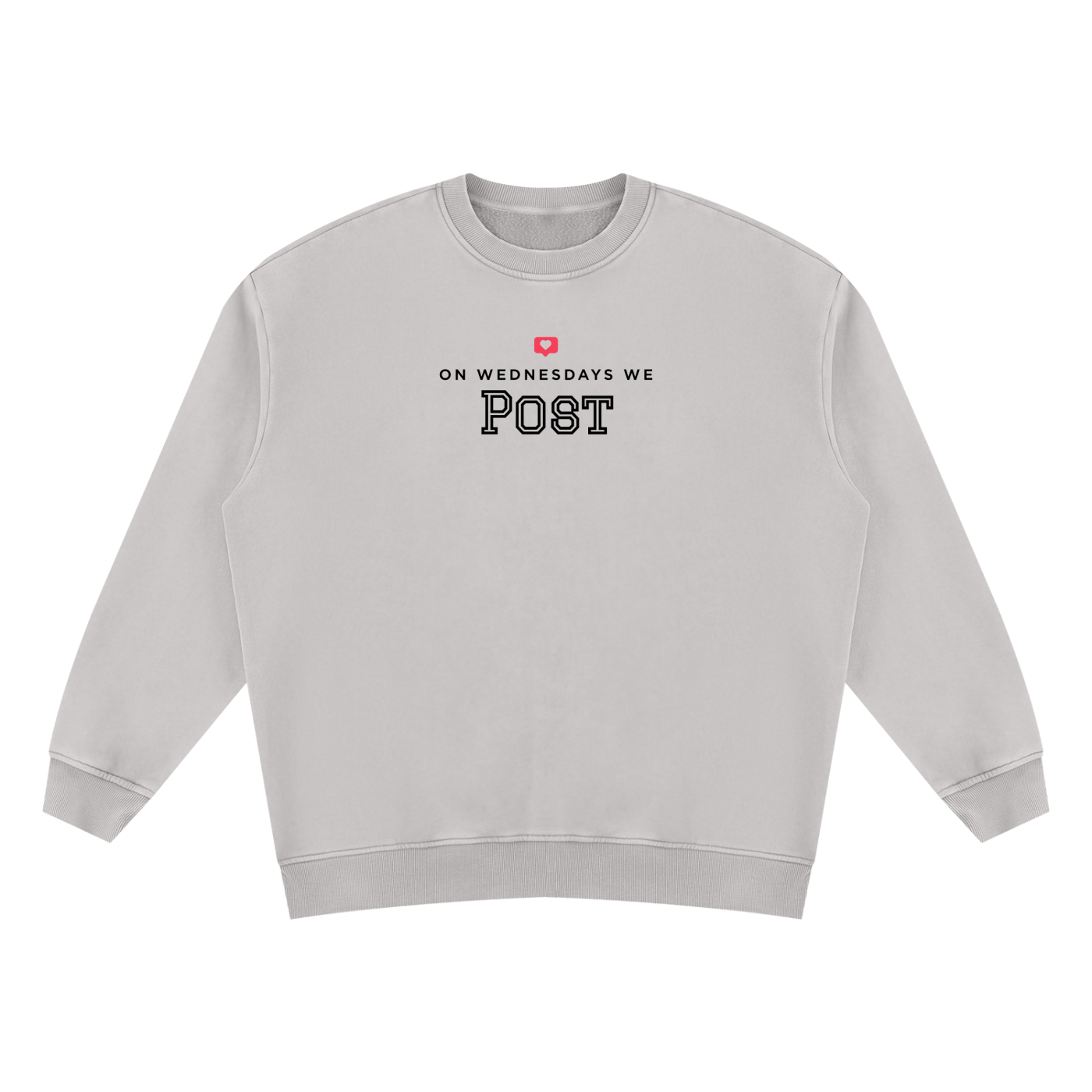 On Wednesdays, We Post | Unisex Vintage Wash Fleece Sweatshirt