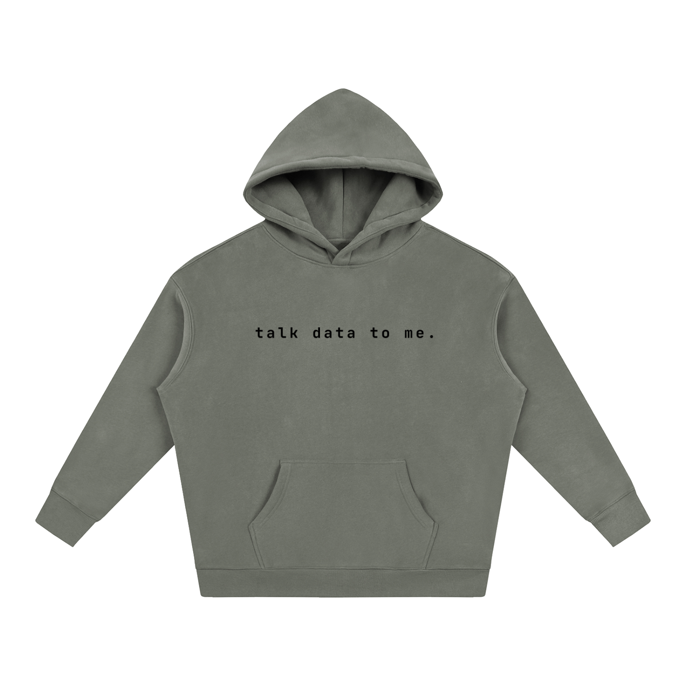Talk Data To Me | Oversize Fleeced Hoodie