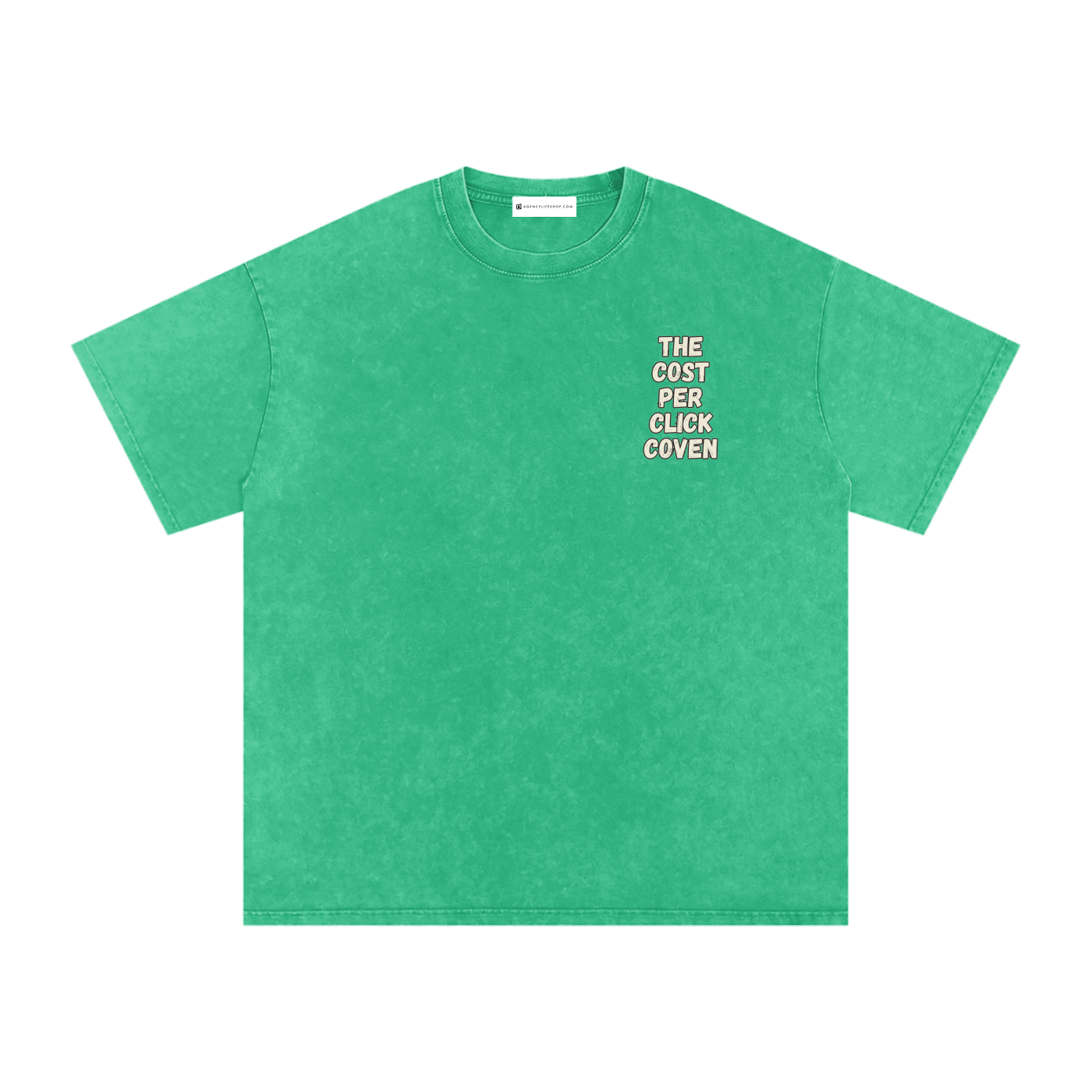 The Cost Per Click Coven | Snow Washed Oversized Cotton T-Shirt