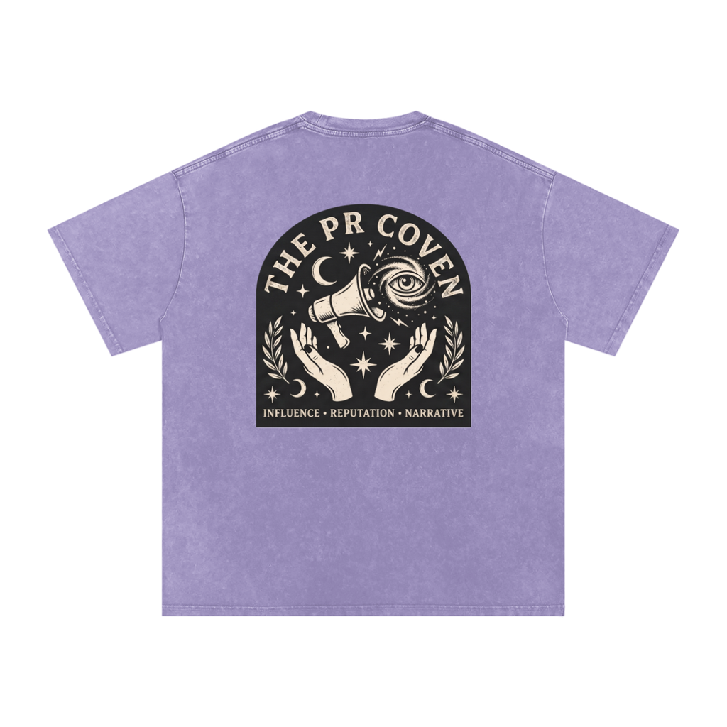 The PR Coven | Snow Washed Oversized Cotton T-Shirt