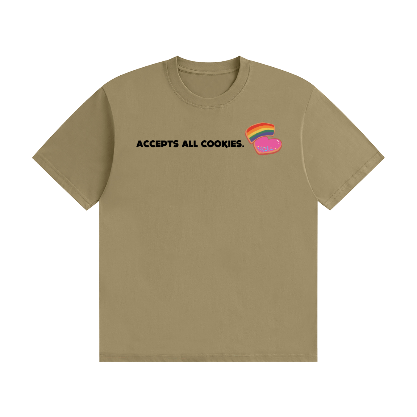 Accepts All Cookies | Unisex Seamless Cotton T-Shirt