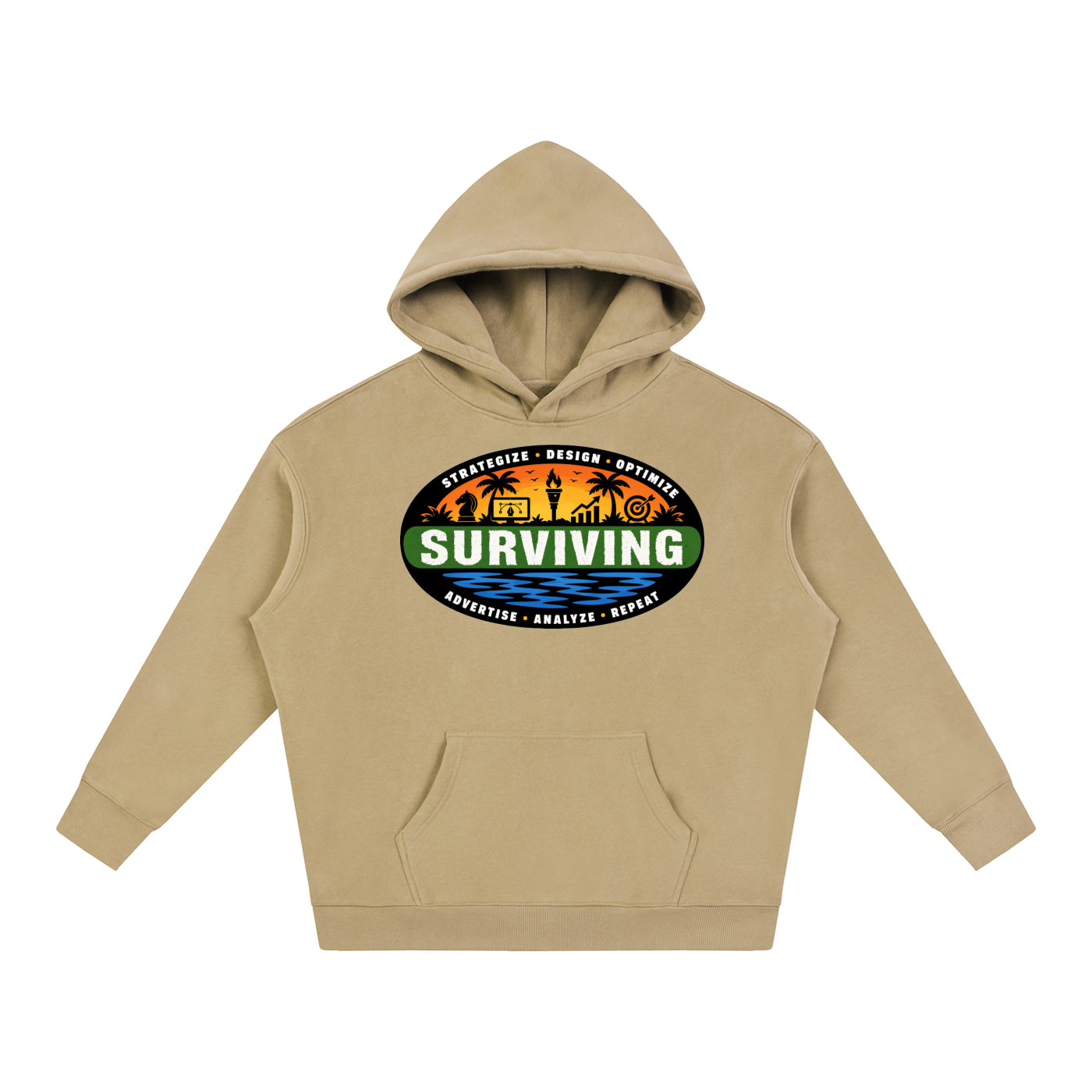 Surviving in Marketing | Oversize Fleeced Hoodie