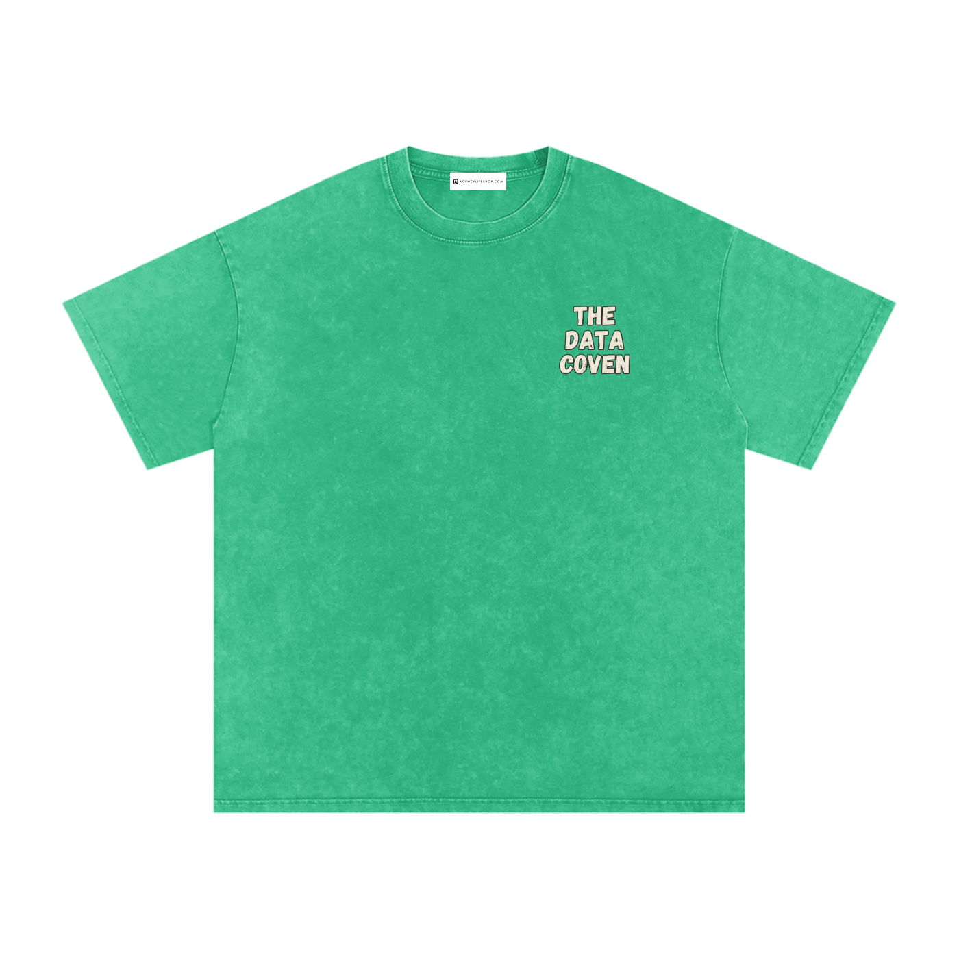 The Data Coven | Snow Washed Oversized Cotton T-Shirt