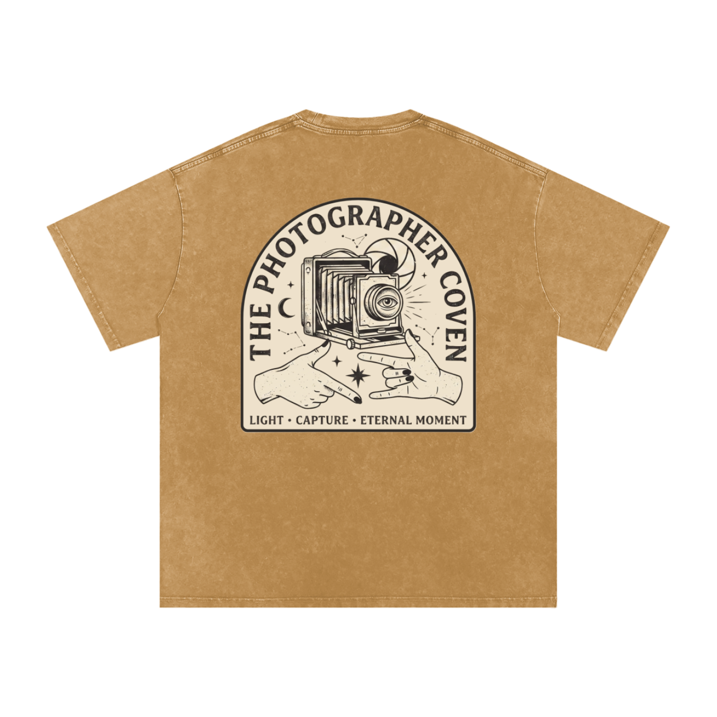 The Photographer Coven | Snow Washed Oversized Cotton T-Shirt