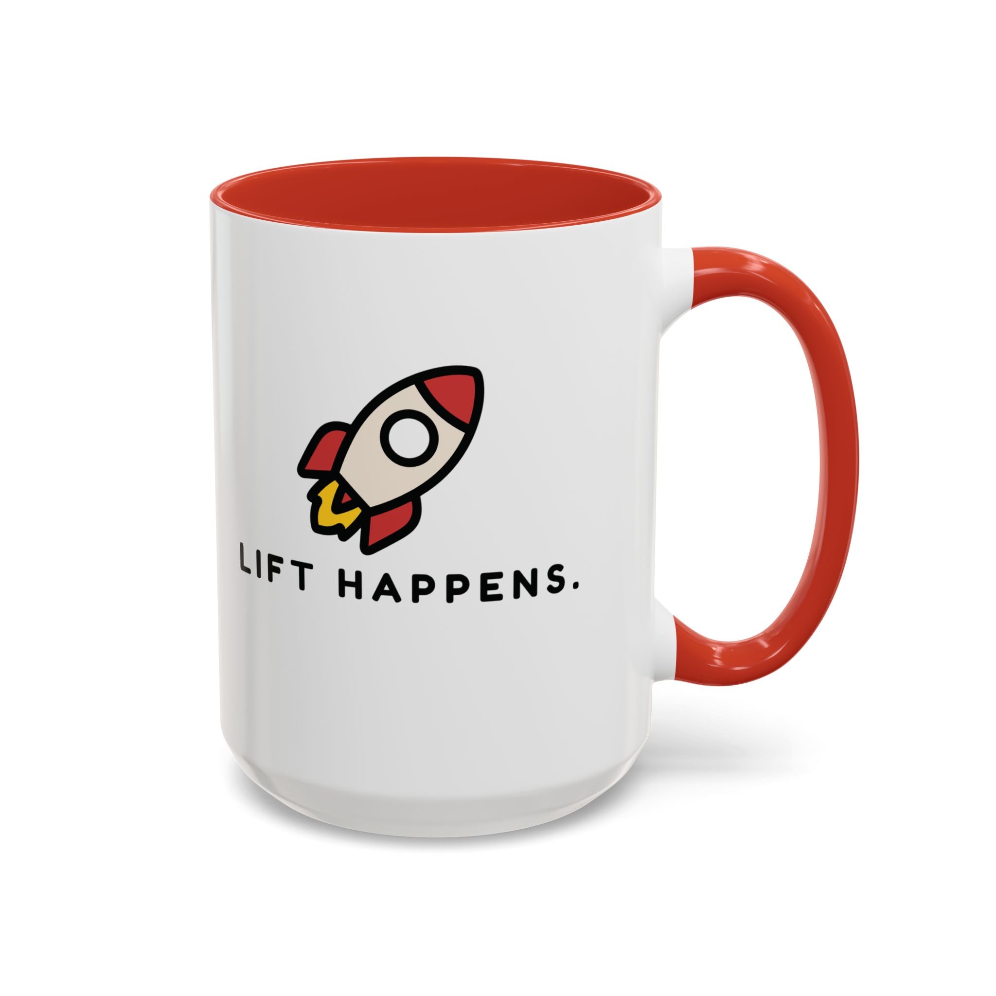 Lift Happens | Accent Coffee Mug (11, 15oz)