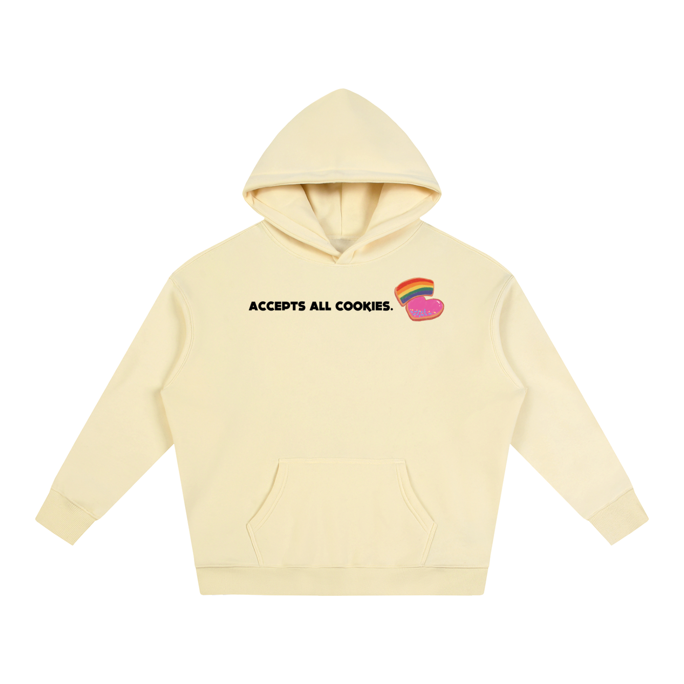 Accepts All Cookies | Oversize Fleeced Hoodie