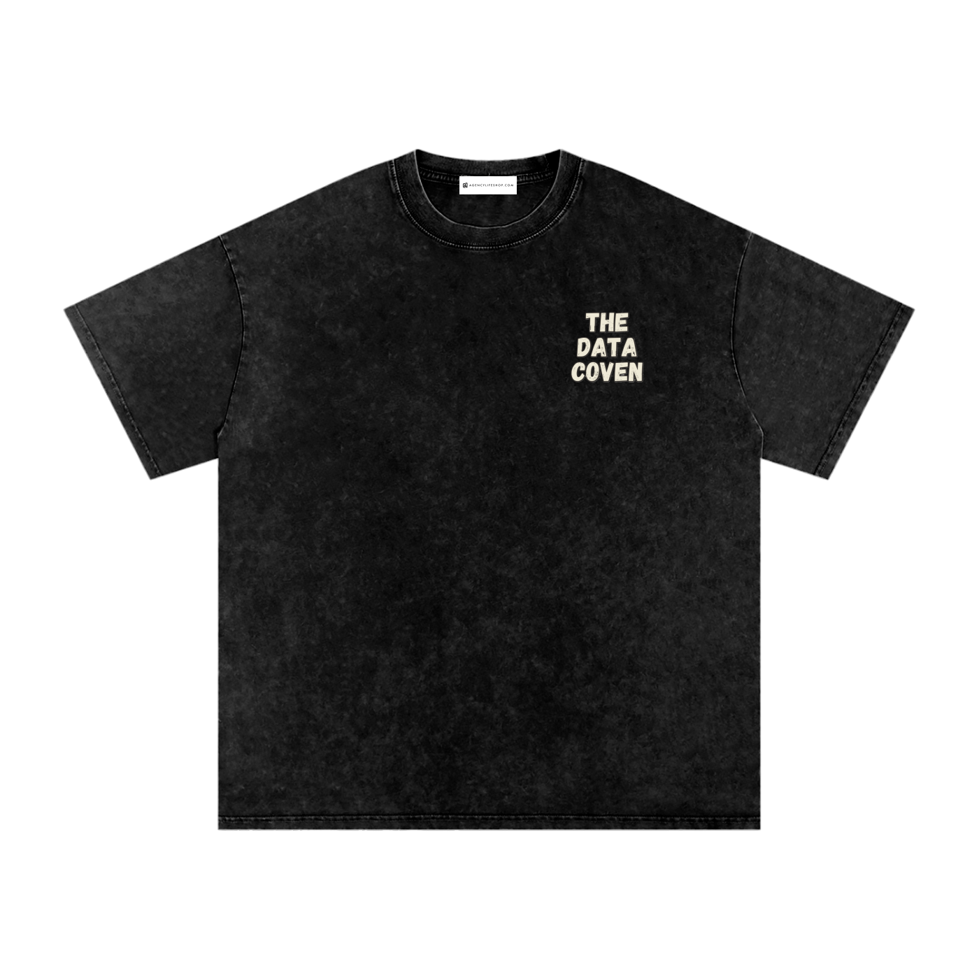 The Data Coven | Snow Washed Oversized Cotton T-Shirt