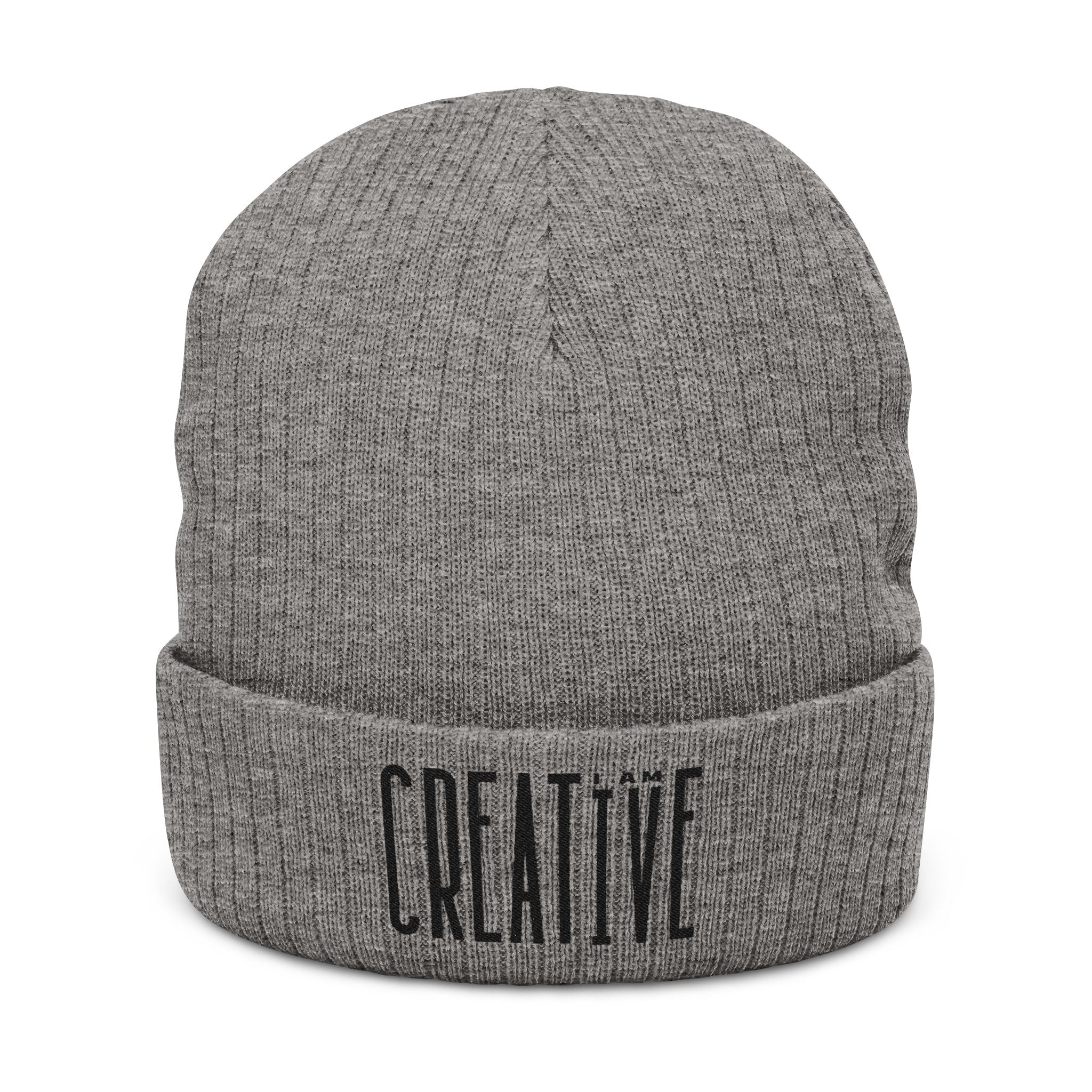 I Am Creative | Ribbed Knit Beanie