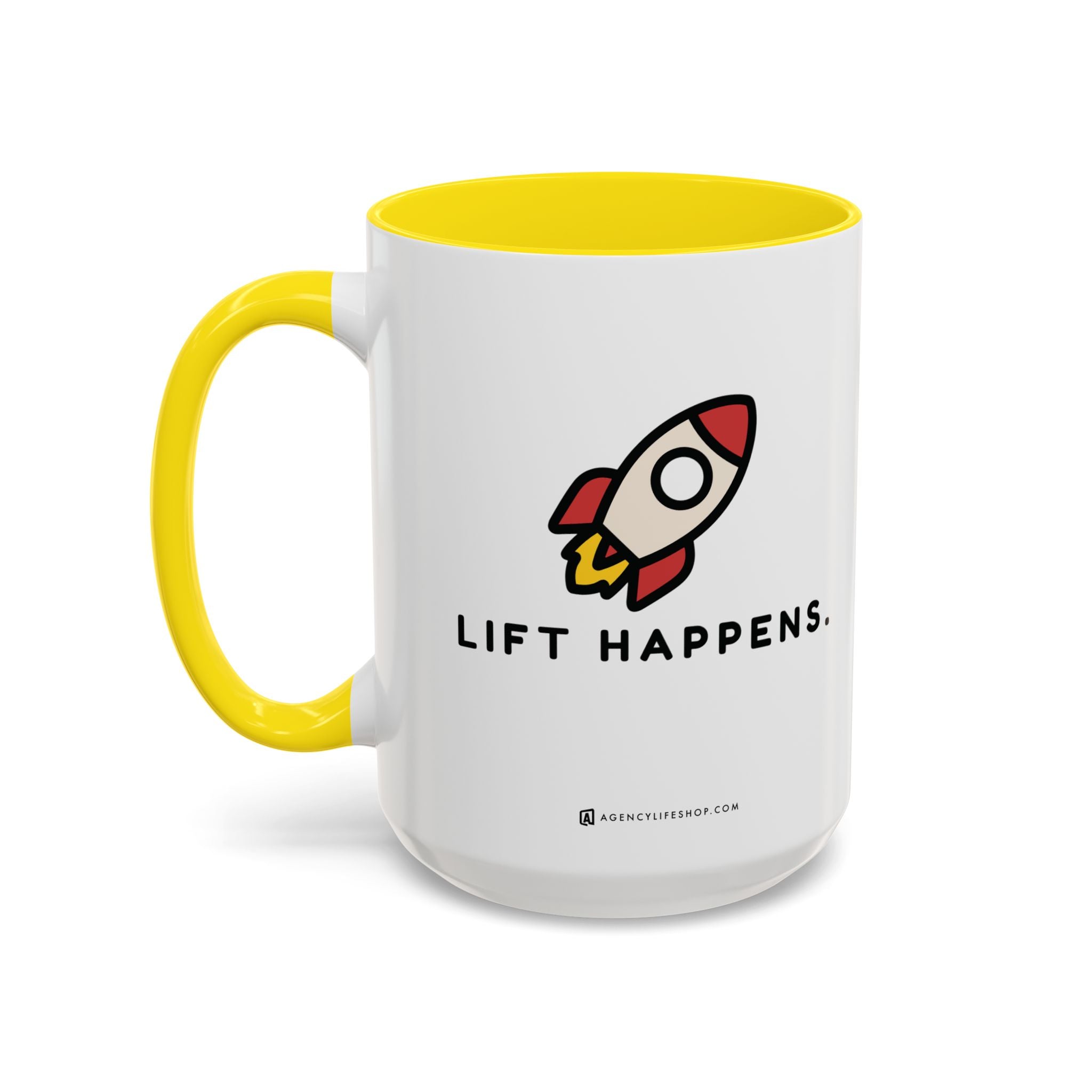 Lift Happens | Accent Coffee Mug (11, 15oz)