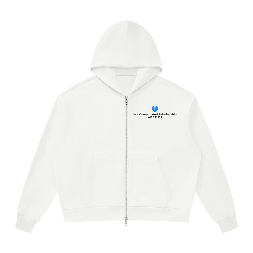 Complicated Relationship | Unisex Drop Shoulder Full Zip Hoodie