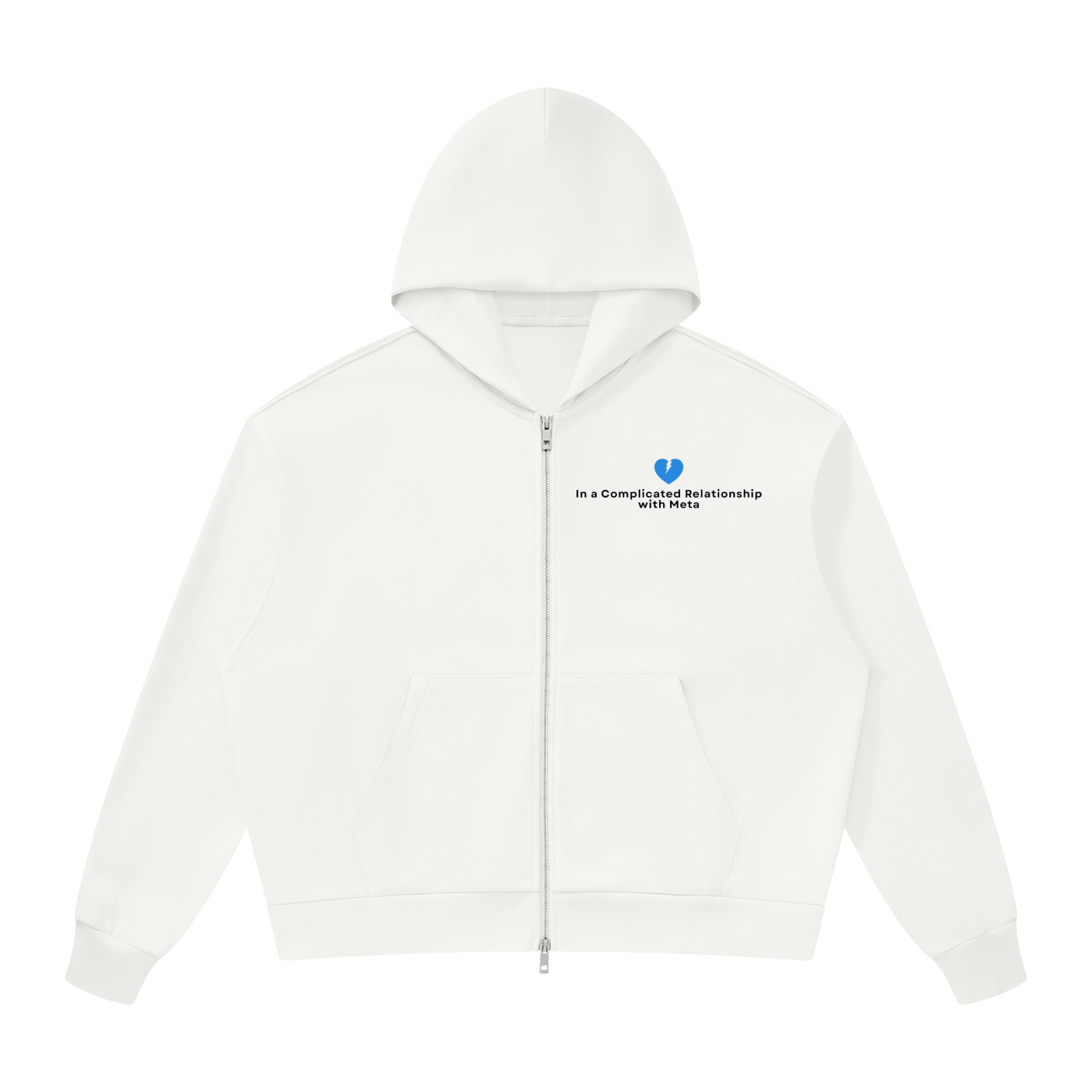 Complicated Relationship | Unisex Drop Shoulder Full Zip Hoodie