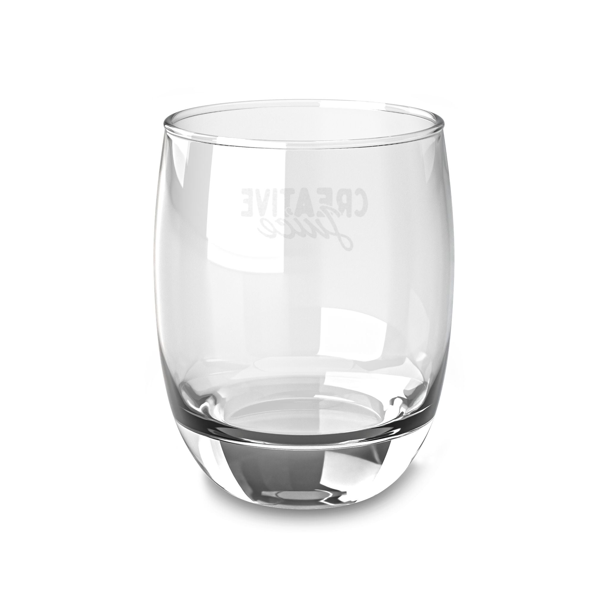 Engraved 'Creative Juice' Whiskey Glass - 6oz Stemless Rocks Glass